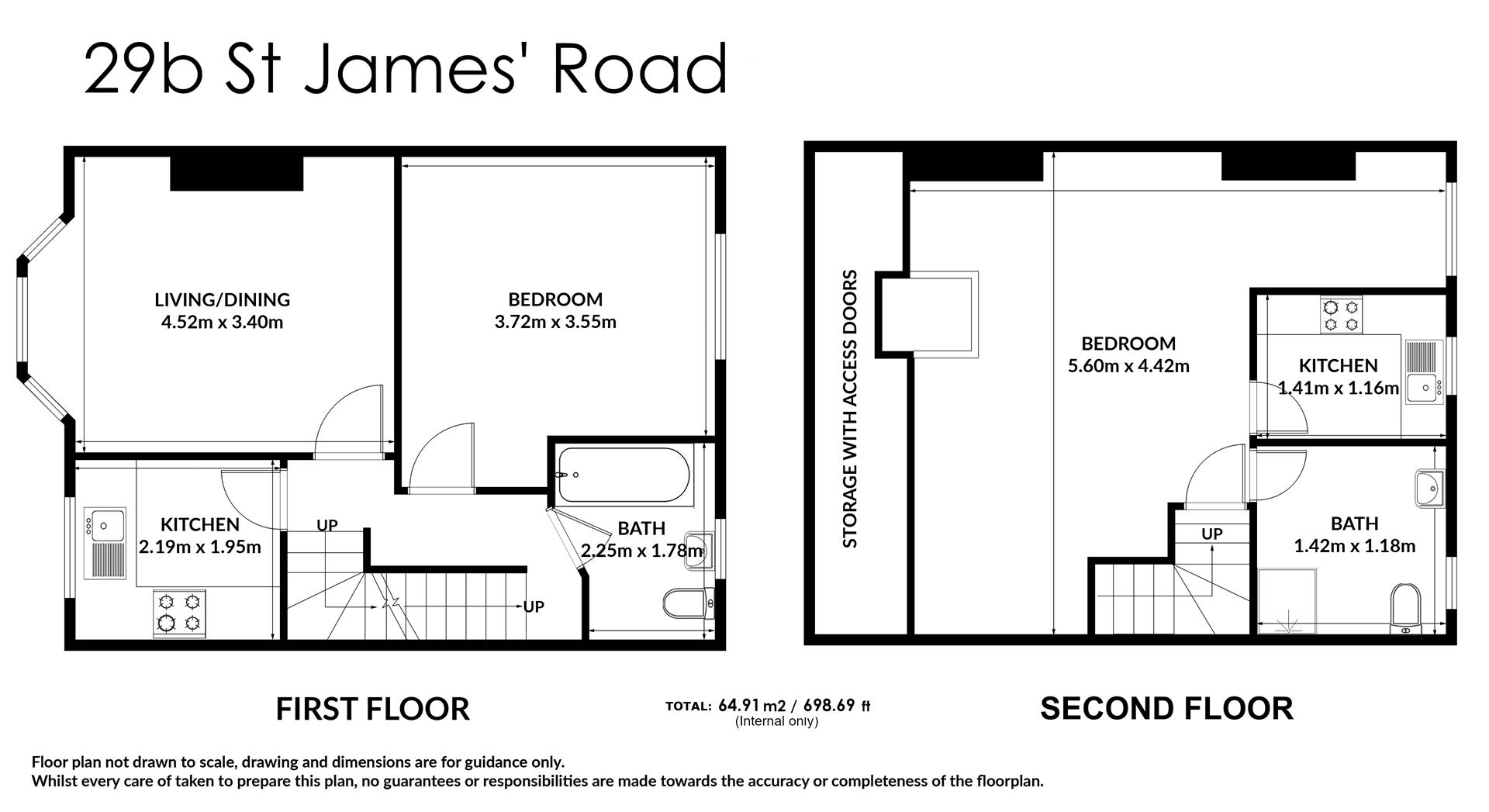 First Floor, 29, St James Road, London floorplan