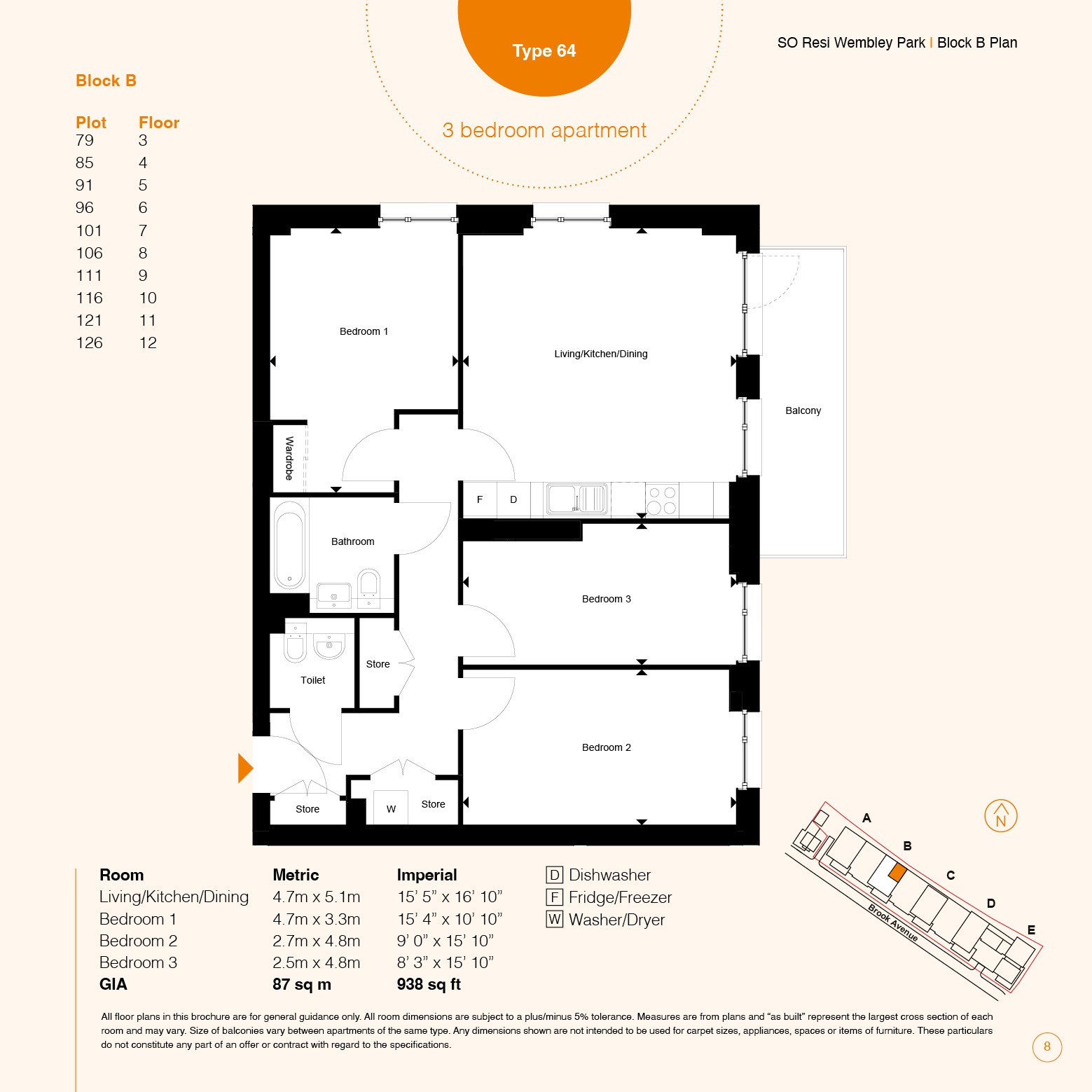 Wembley, Wembley floorplan