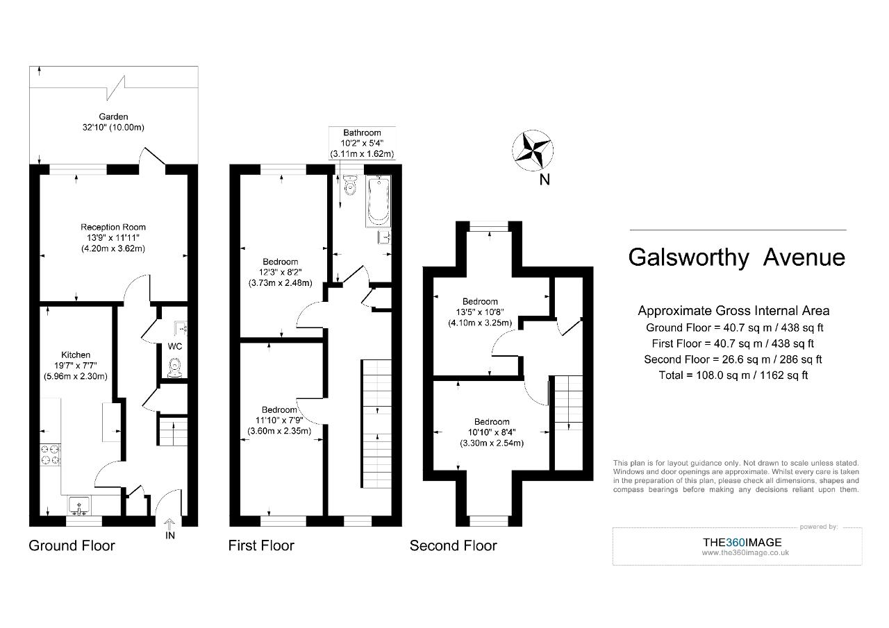58, Galsworthy Avenue, London floorplan