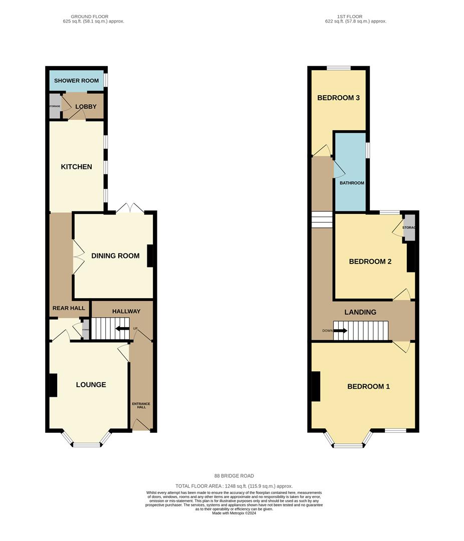 88, Bridge Road, Lowestoft floorplan