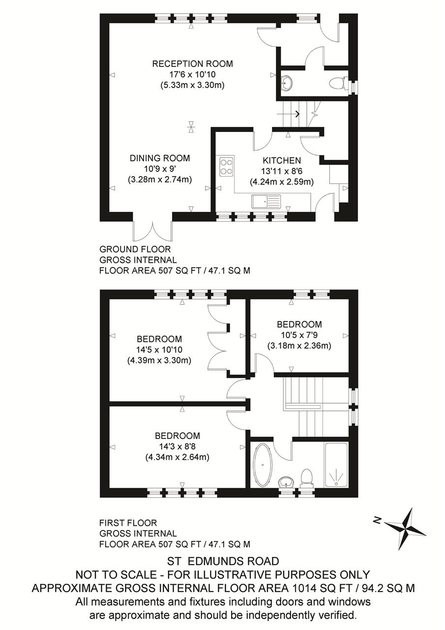 16, St Edmunds Road, Canterbury floorplan