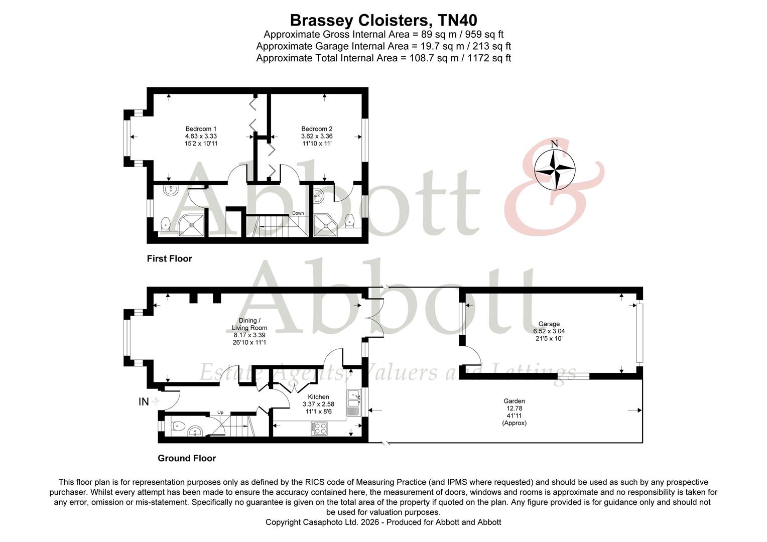 1 Brassey Cloisters, Brassey Road, Bexhill-On-Sea floorplan