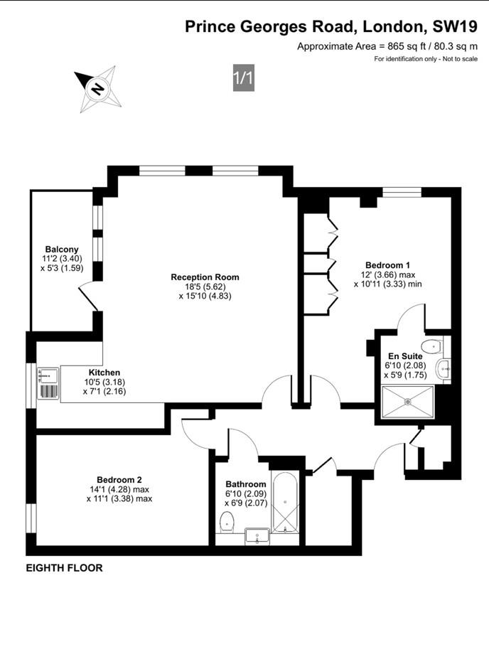 34, Mizen Heights 3-5, Prince Georges Road, Colliers Wood floorplan