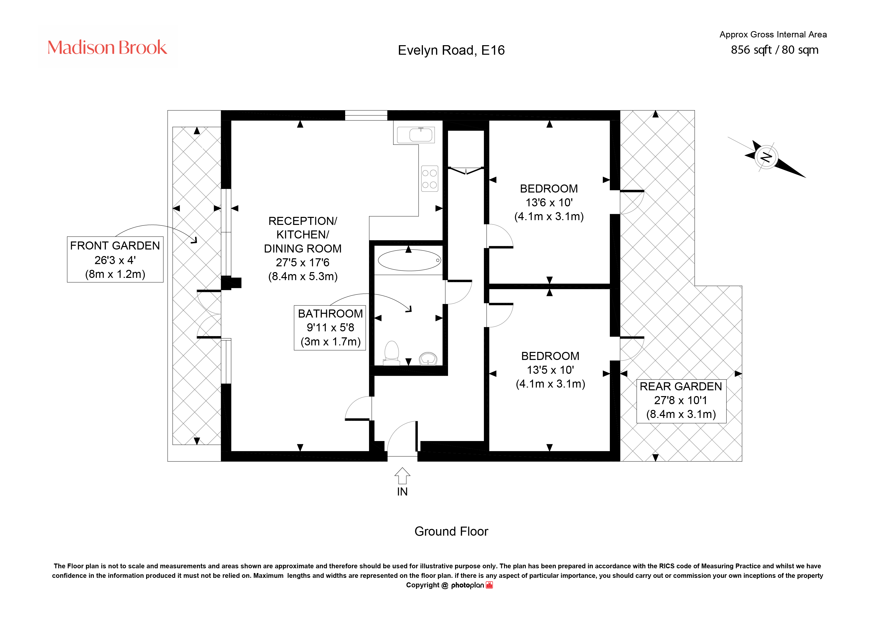 93, Evelyn Road, London E16, London floorplan