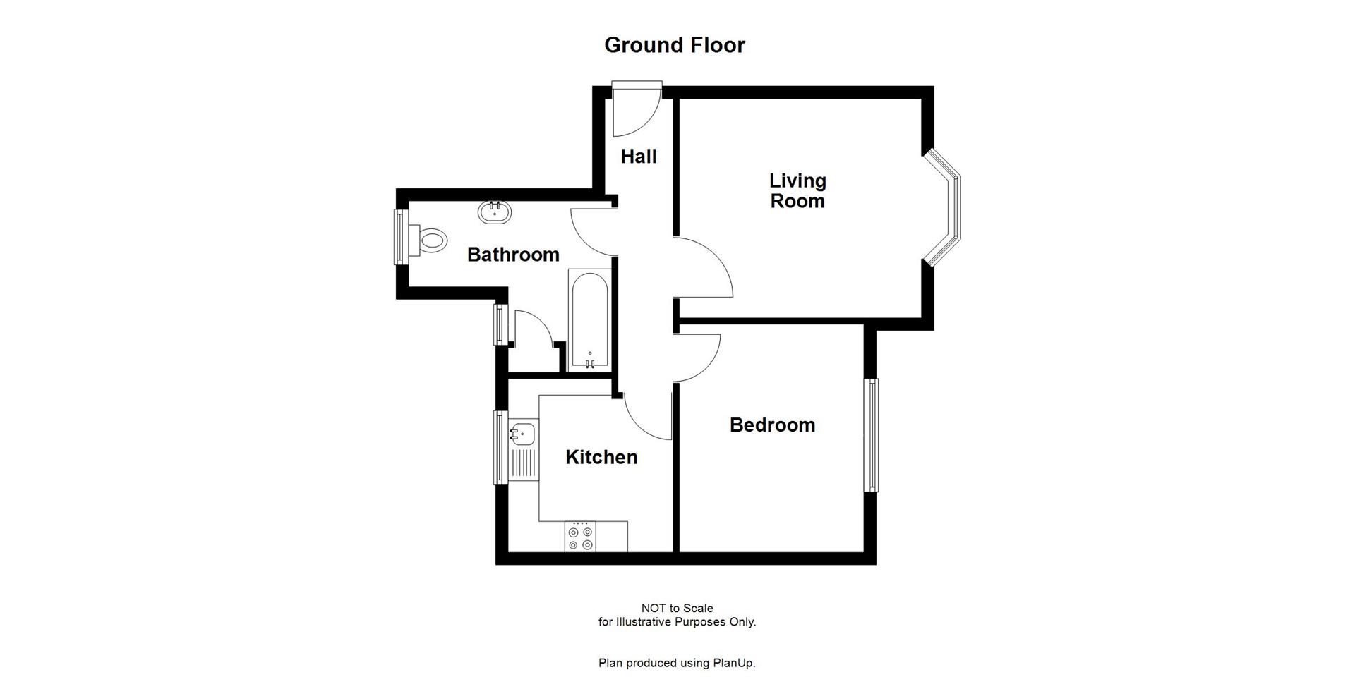 Flat 1, Naden Green, 74-76 Middleton Hall Road, Birmingham floorplan