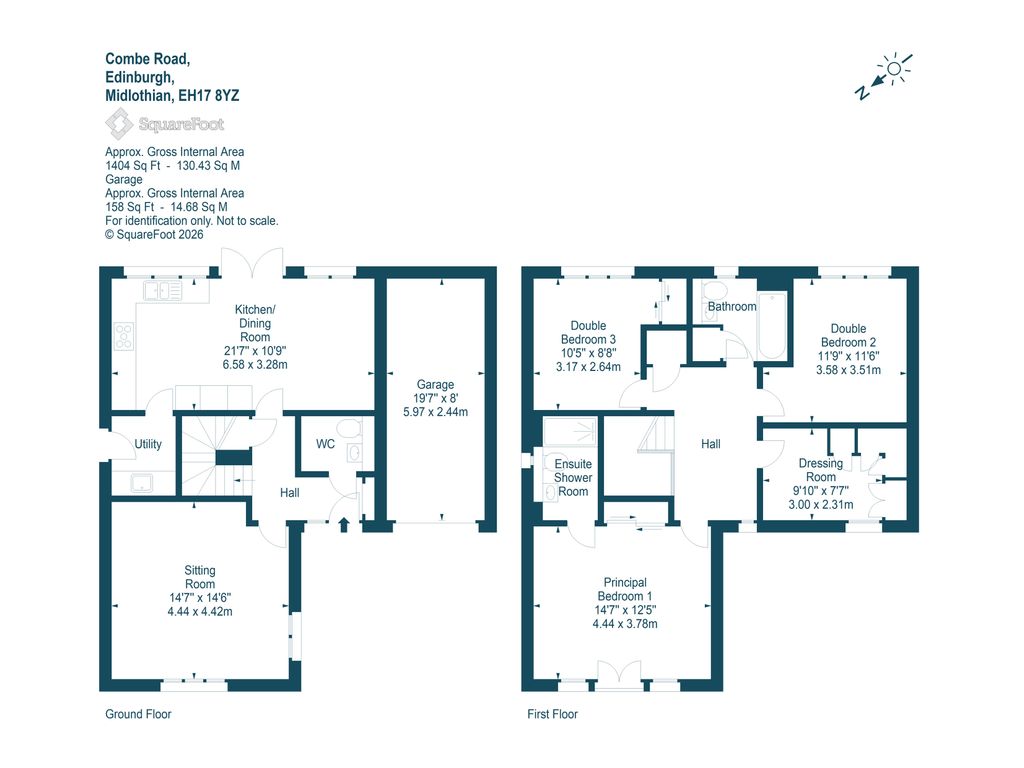 1, Combe Road, Edinburgh floorplan