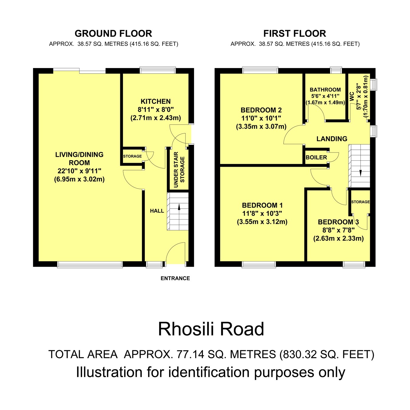 3 bed semidetached house for sale in Rhosili Road, Cefn Hengoed