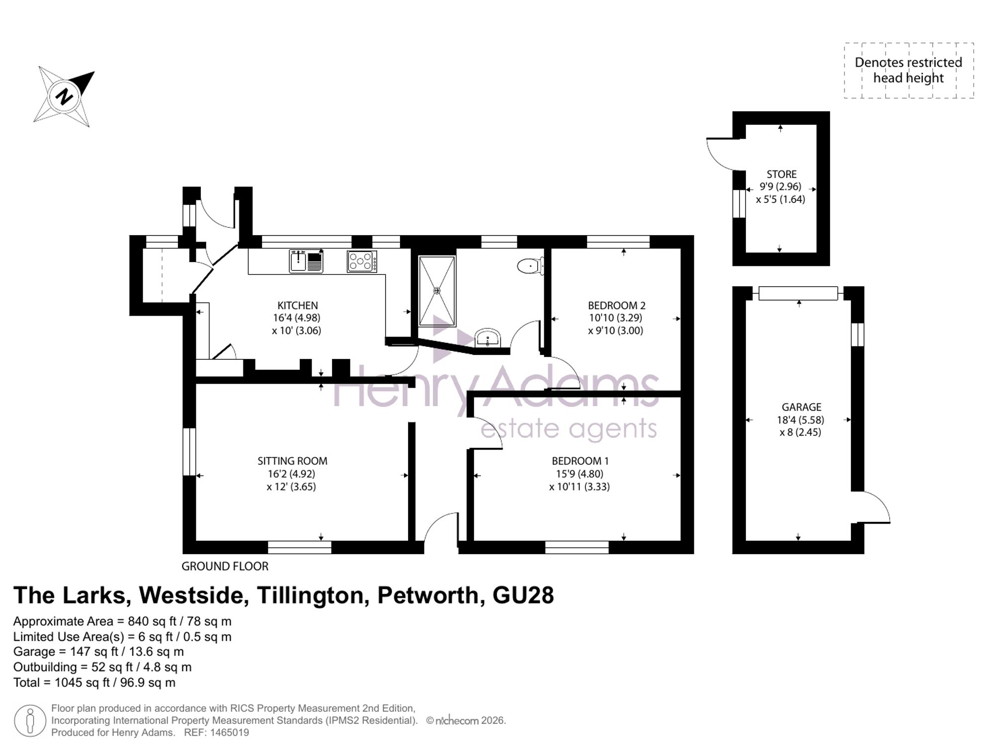 The Larks Westside, Petworth floorplan