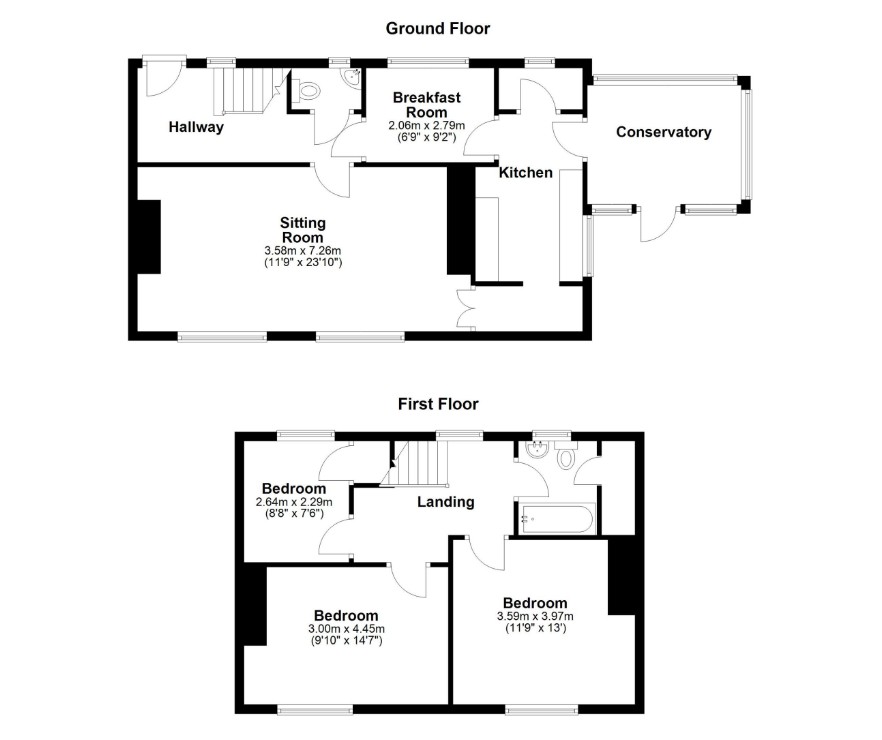 Ty Bryn, Oakridge Lane, Winscombe  floorplan
