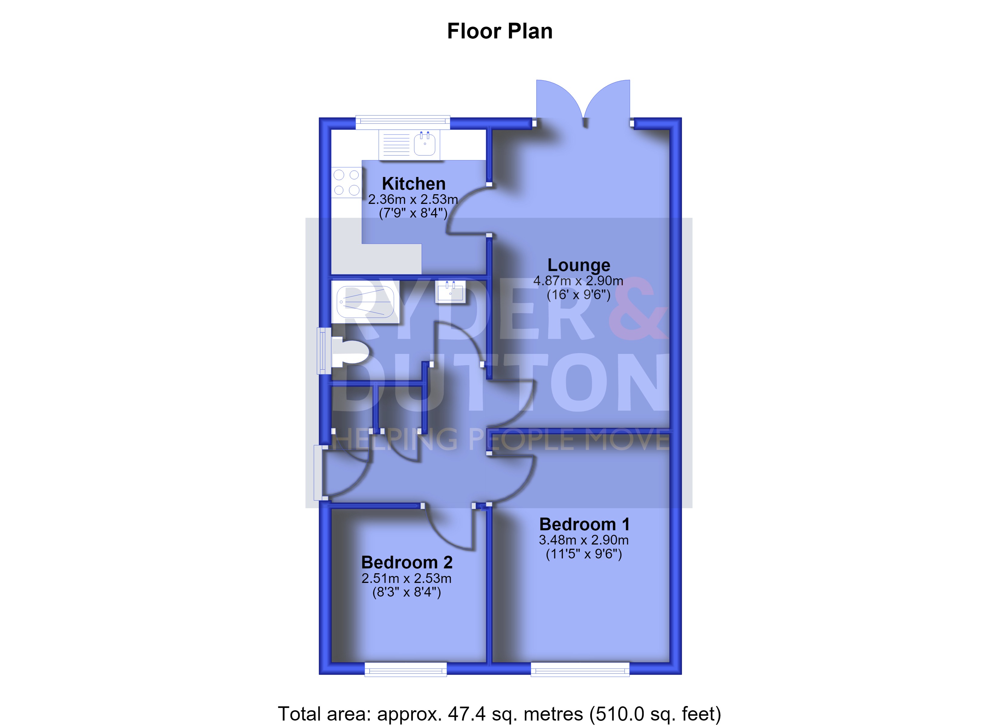 1, Spencer Street, Greater Manchester floorplan