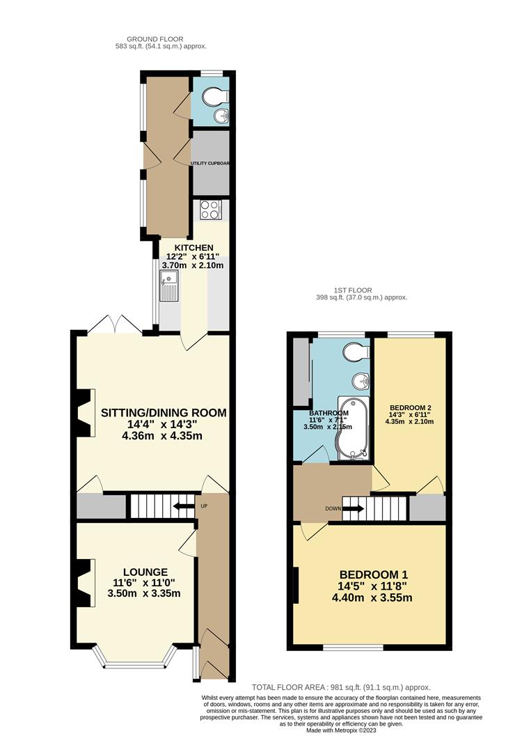 31, South Cliff Road, WITHERNSEA floorplan