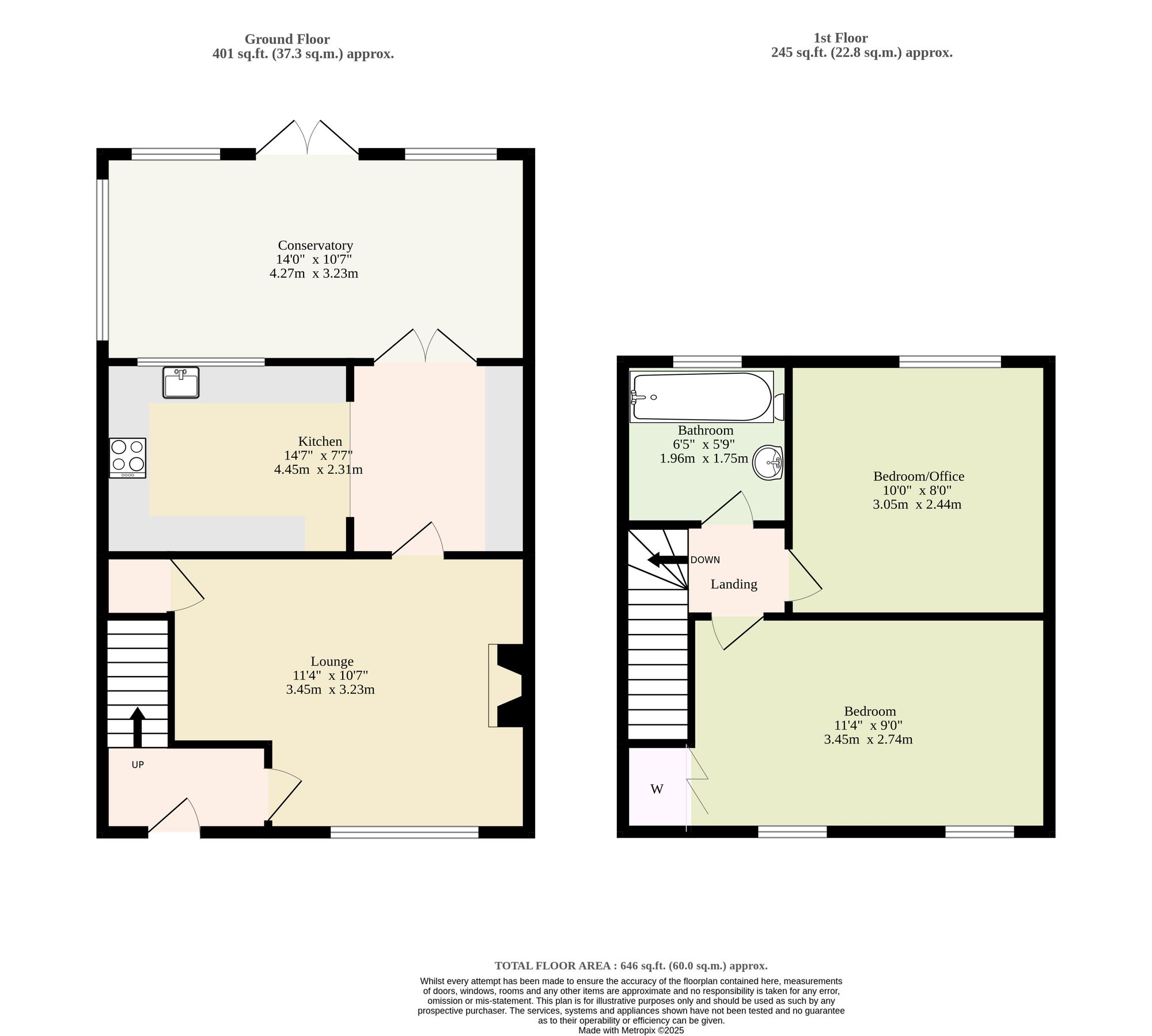 23 Anglian Way, Great Yarmouth floorplan