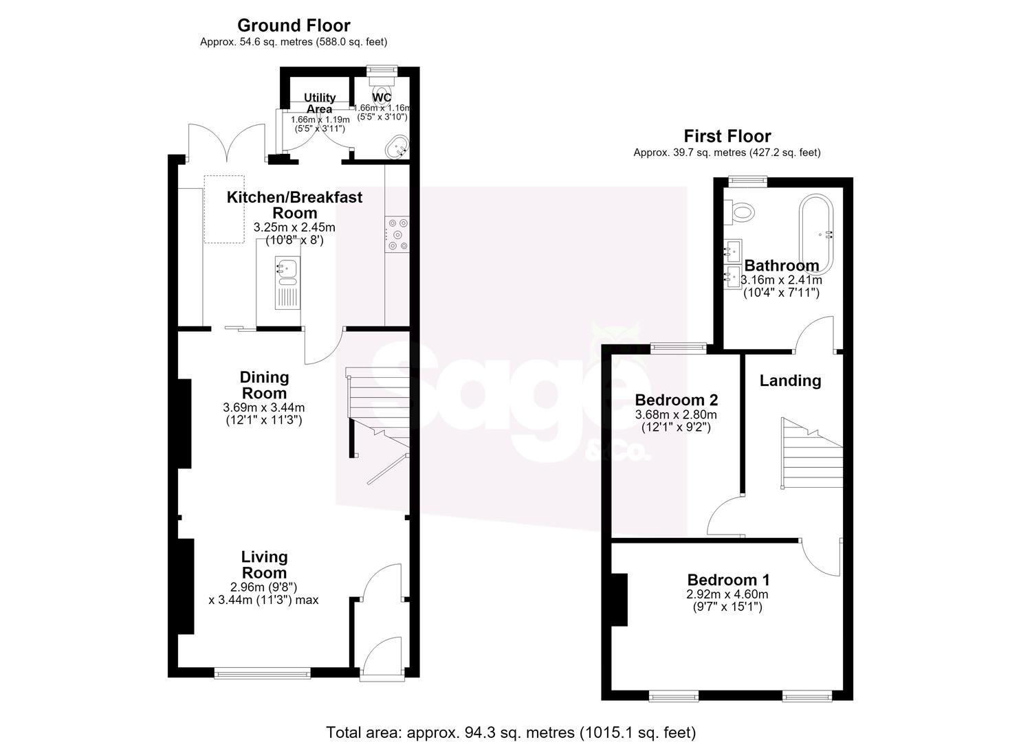14, Moseley Terrace, Cwmbran floorplan