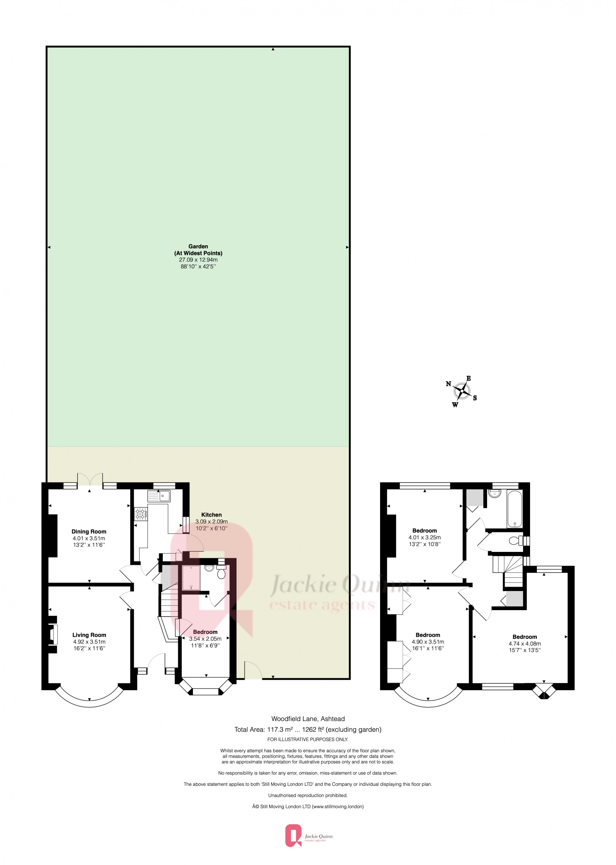 Woodfield Lane, Ashtead KT21, 3 bedroom semidetached house for sale