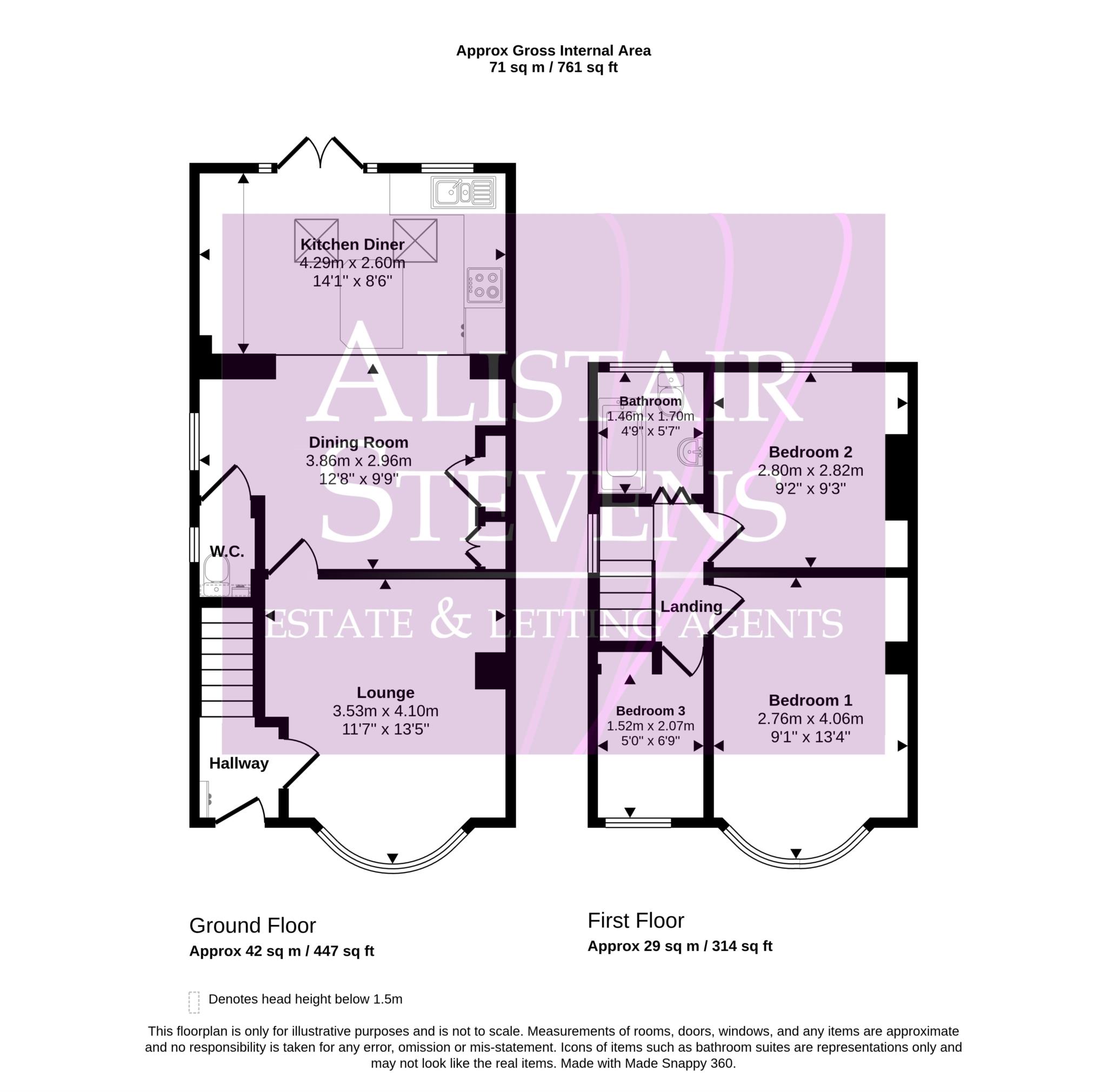 5, Lynton Avenue, Oldham floorplan