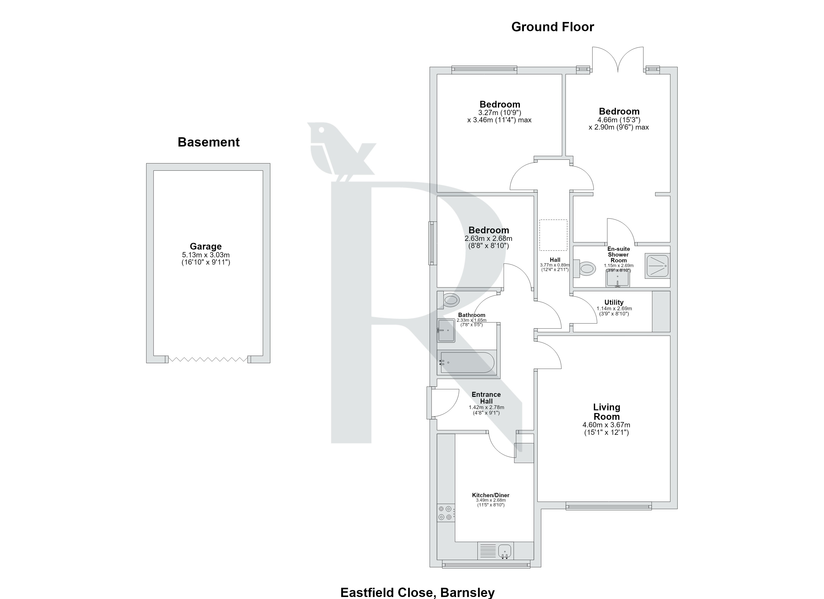 5, Eastfield Close, Barnsley floorplan