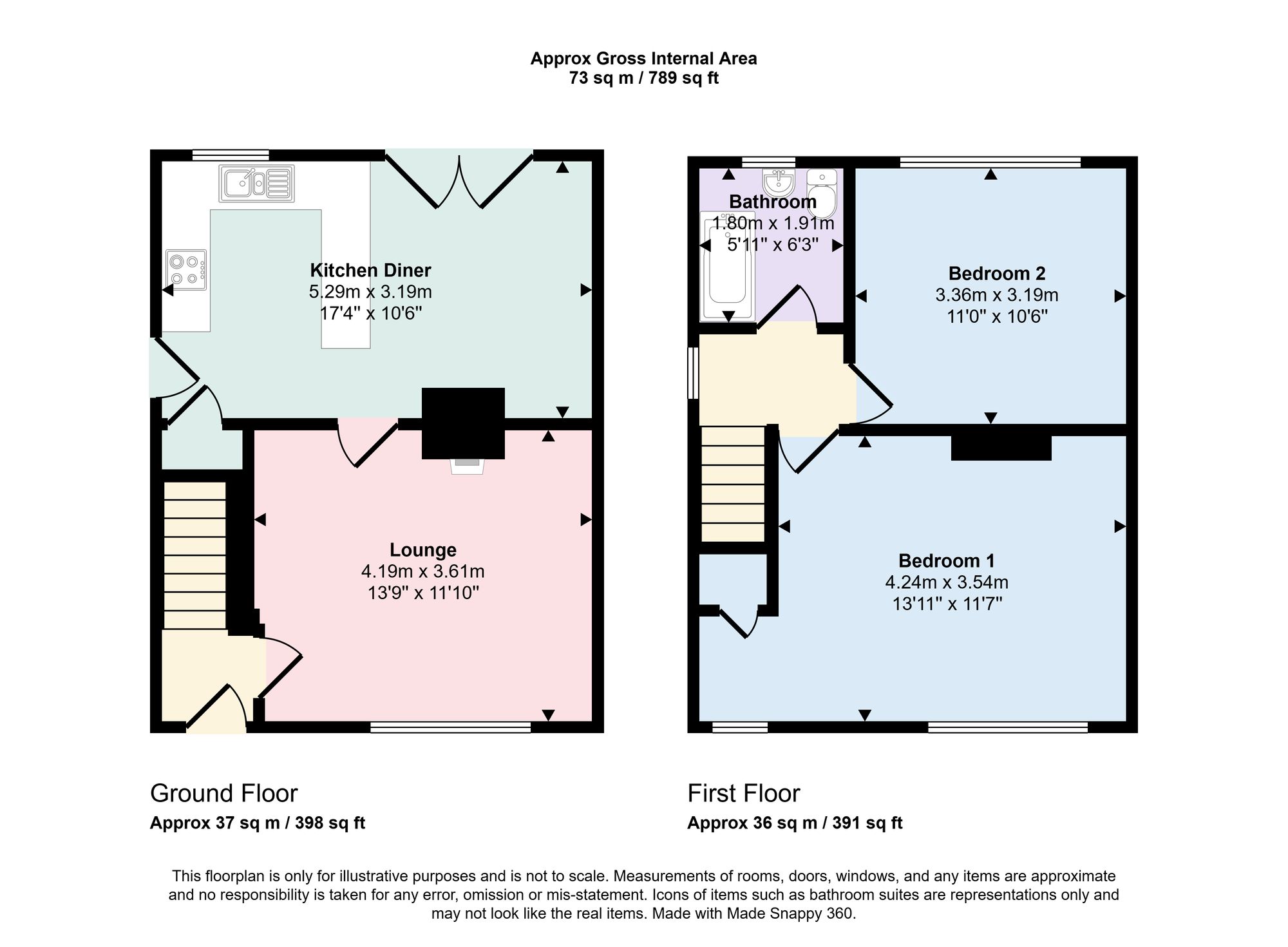 6 Reins Road, Brighouse floorplan