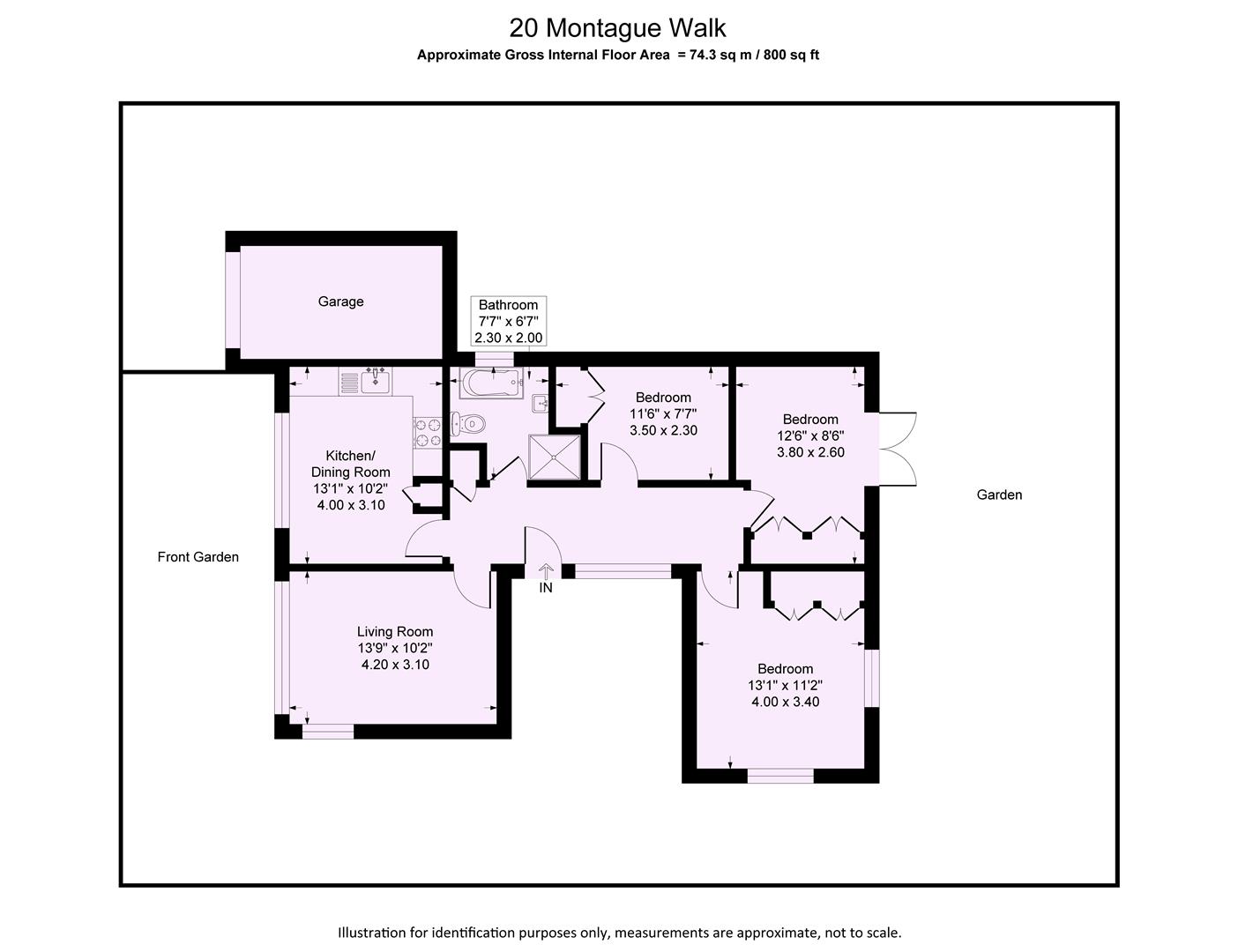 20, Montague Walk, York floorplan
