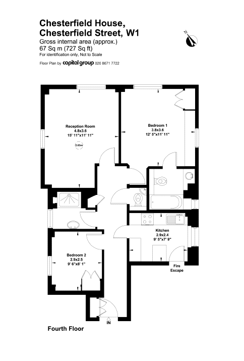 2 Bedrooms Flat to rent in Chesterfield House, Chesterfield Gardens, Mayfair W1J