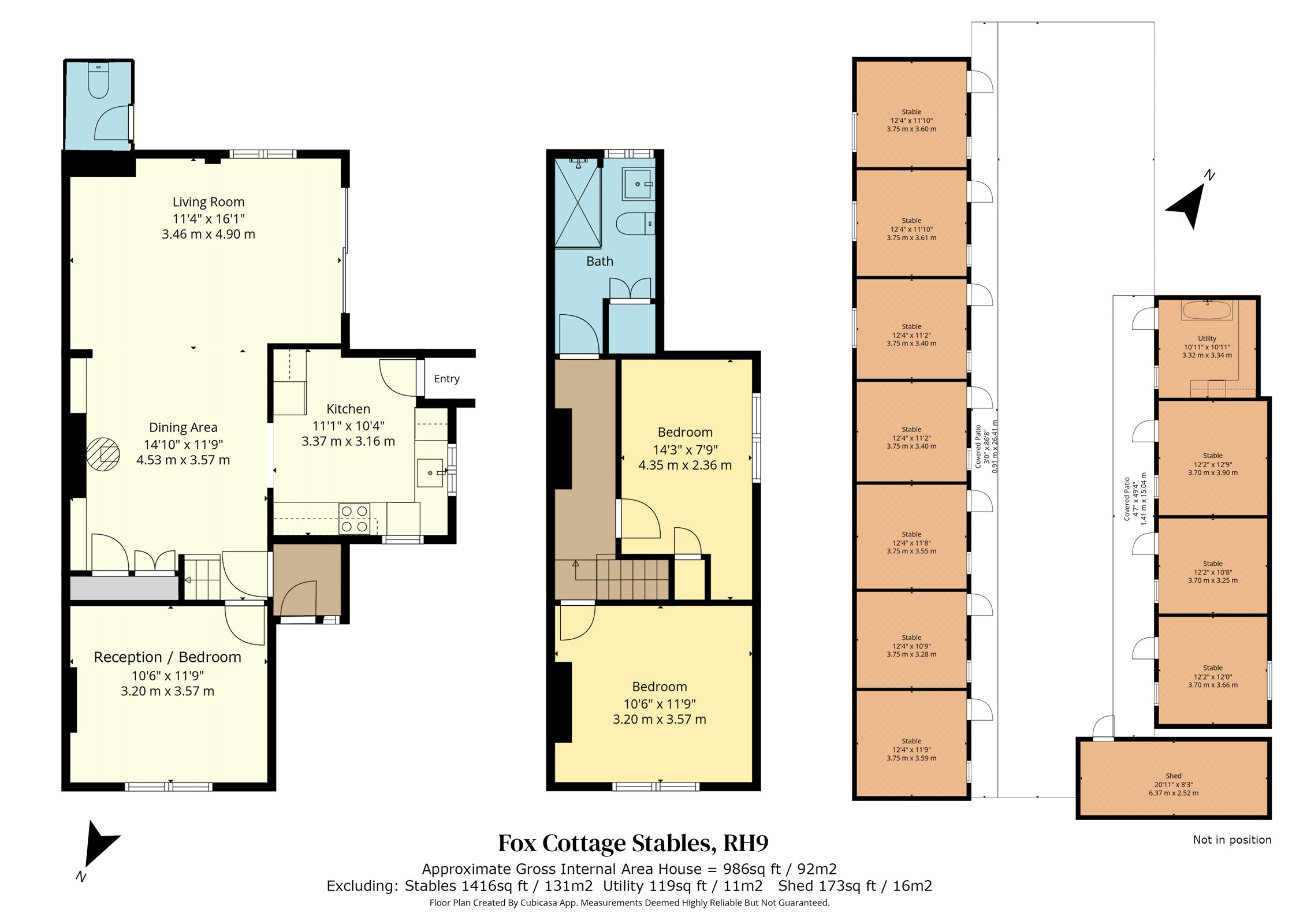 Fox Cottage Stables,, Whitewood Lane, Godstone floorplan