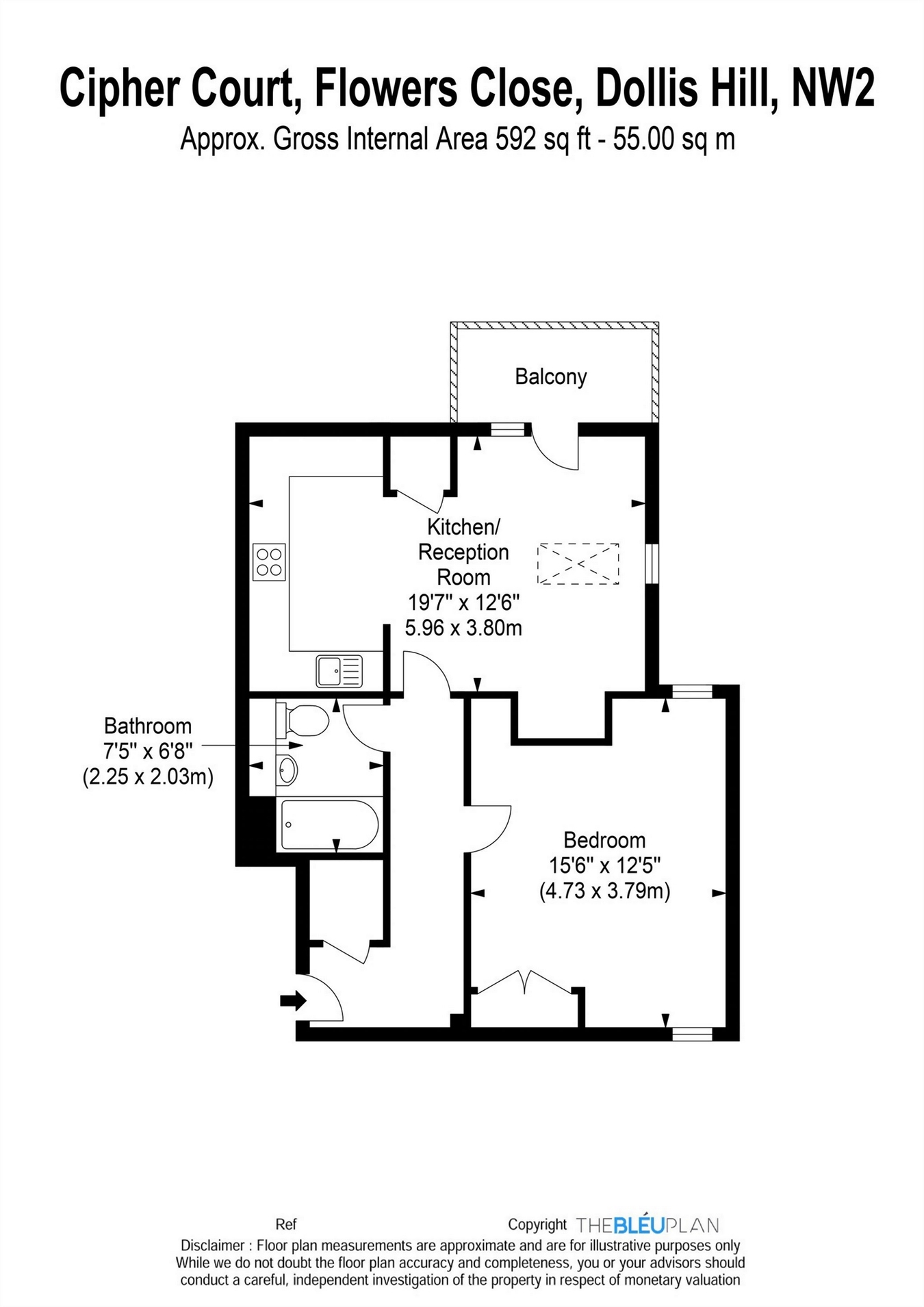 1 Bedrooms Flat for sale in Cipher Court, Flowers Close, Dollis Hill NW2