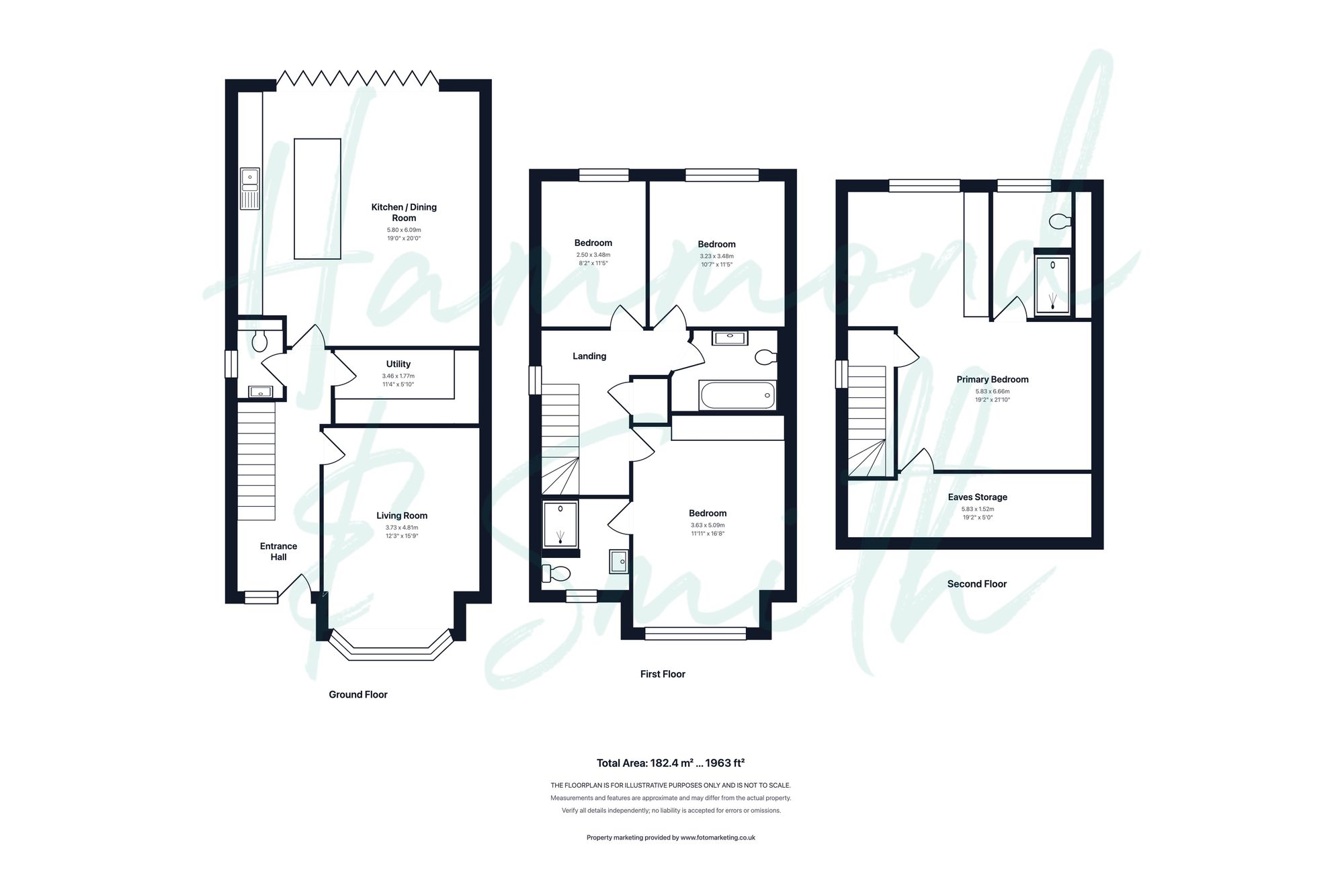 3 Woodberry Down, Epping floorplan