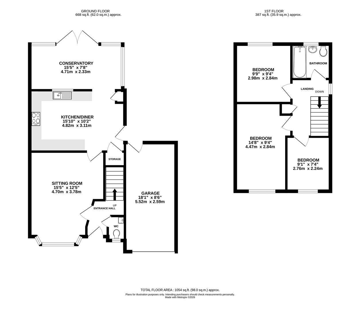17, The Saffrons, Burgess Hill floorplan