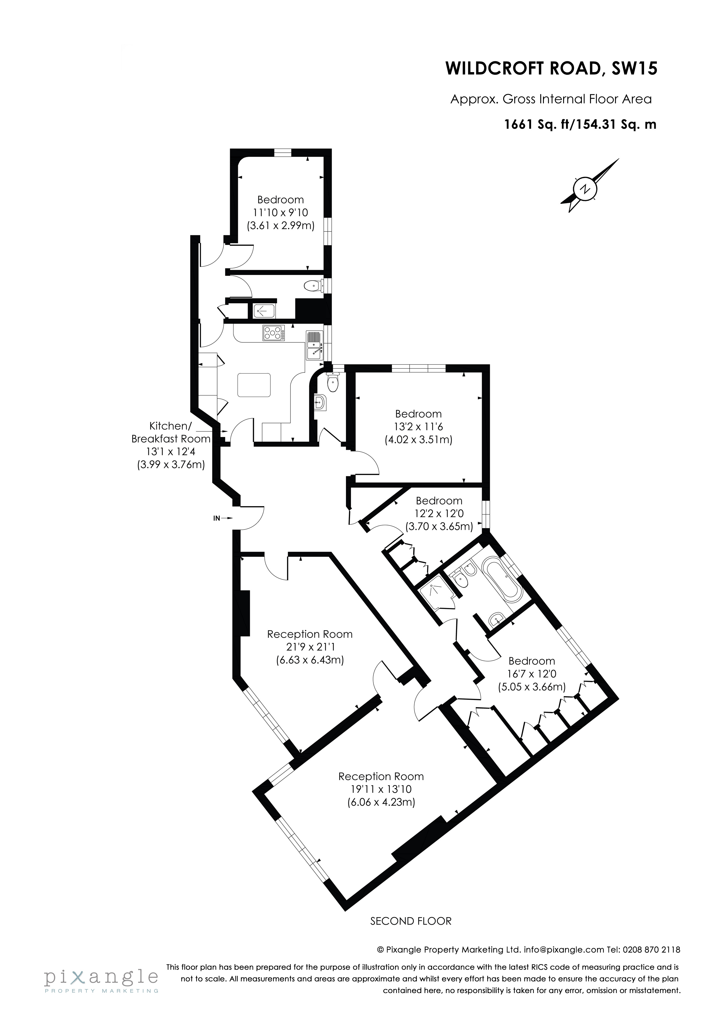 Flat 6, Wildcroft Manor,, Wildcroft Road, London floorplan