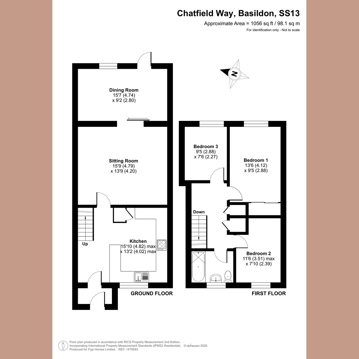 9, Chatfield Way, Basildon floorplan