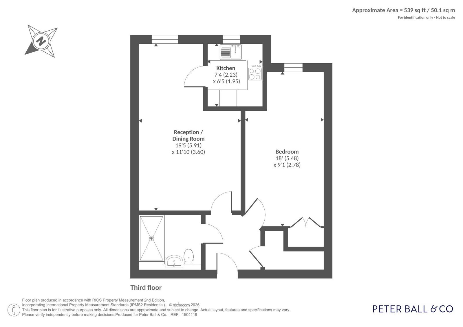 Flat 27, Jubilee Court,, Commercial Street, Gloucestershire floorplan