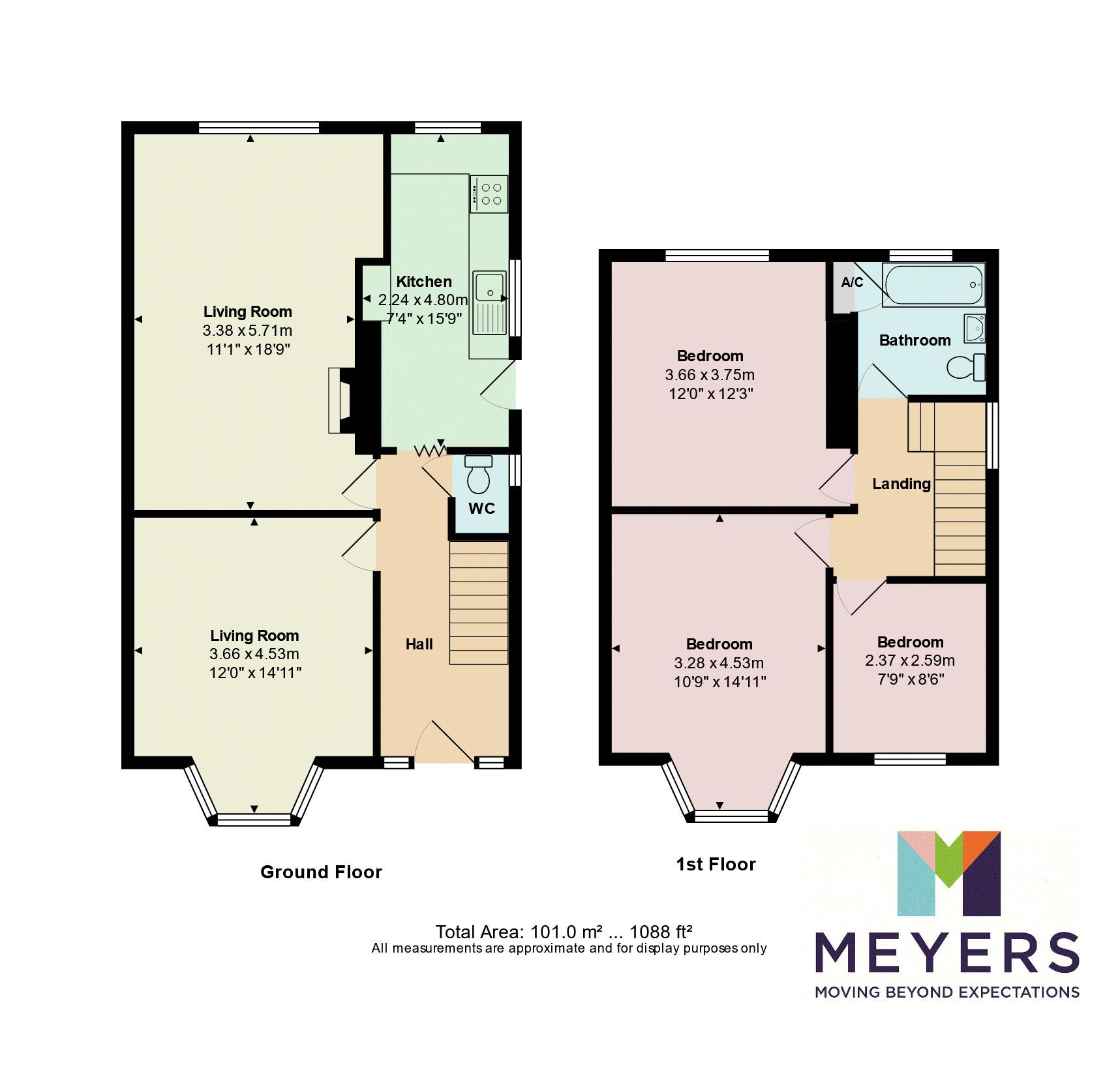 Rutland Road, Charminster BH9, 3 bedroom detached house for sale