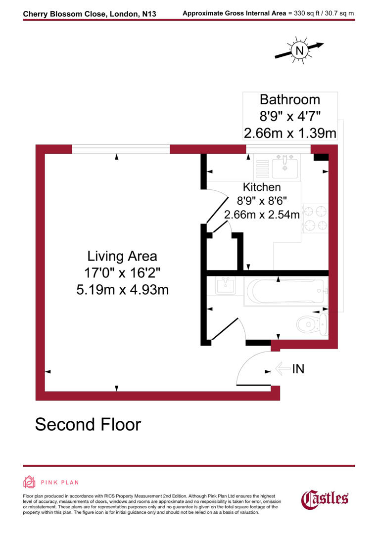81, Cherry Blossom Close, London floorplan
