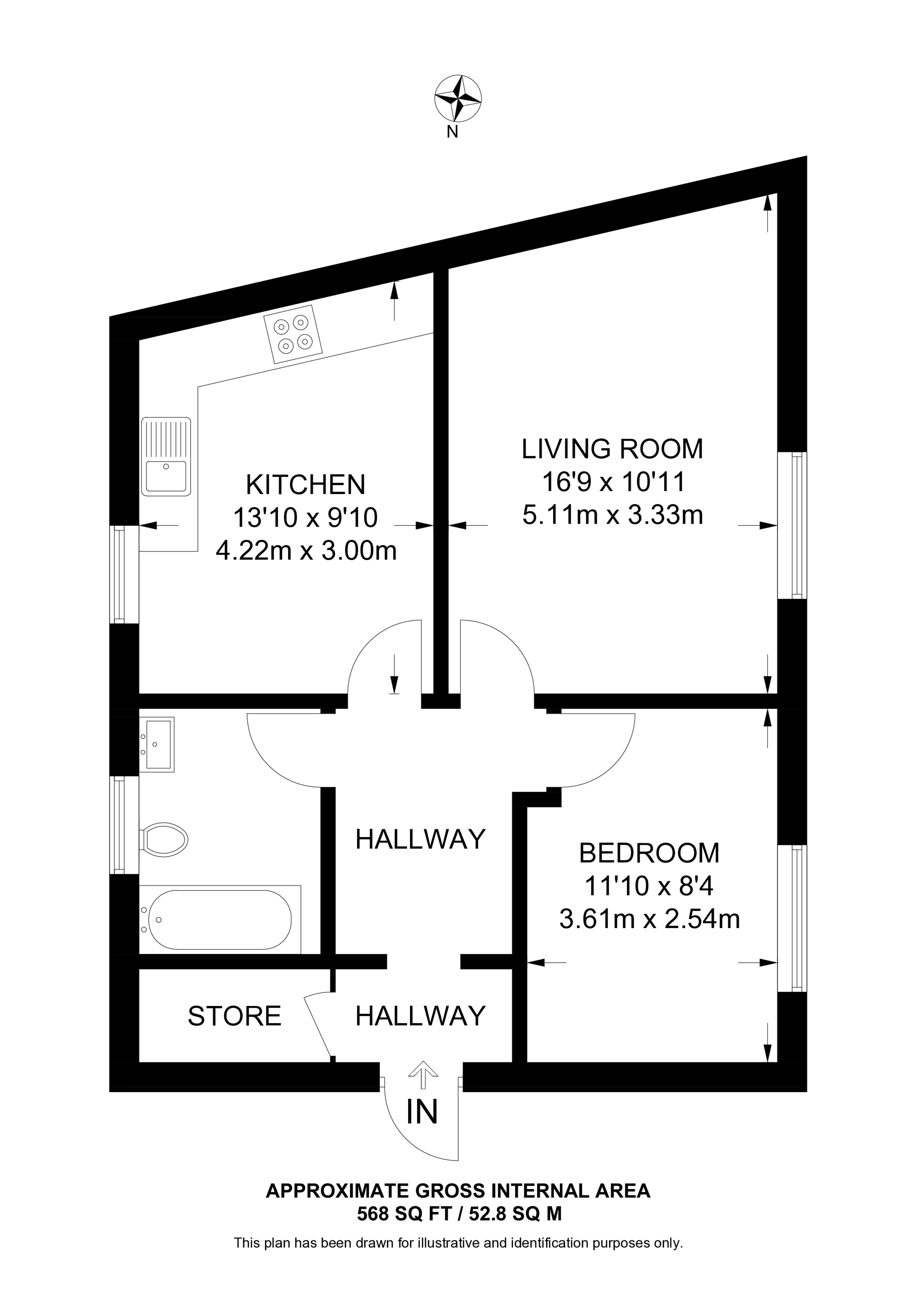 Casson Street, Brick Lane floorplan