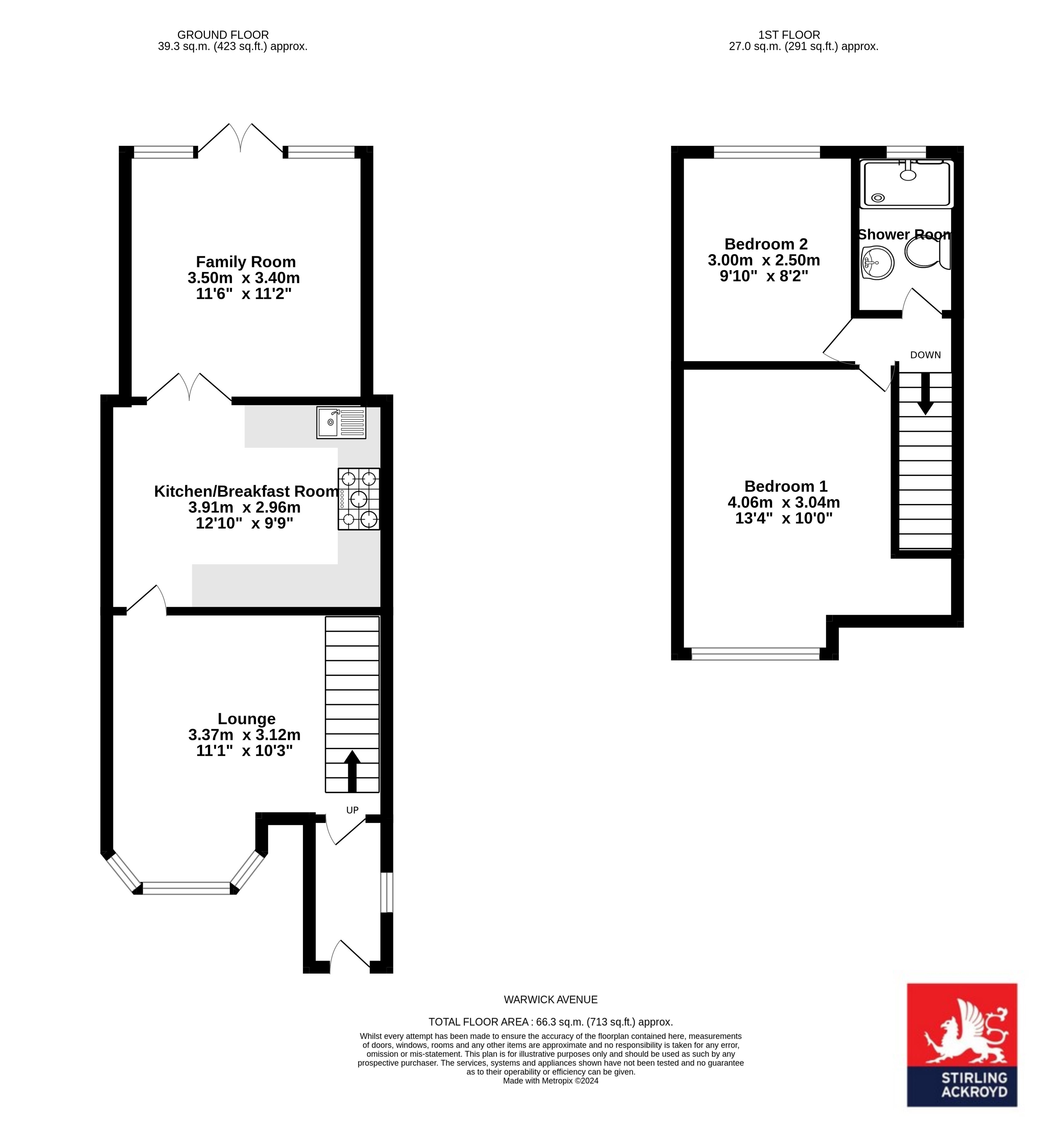 Warwick Avenue, Egham, Surrey TW20, 2 bedroom end terrace house for