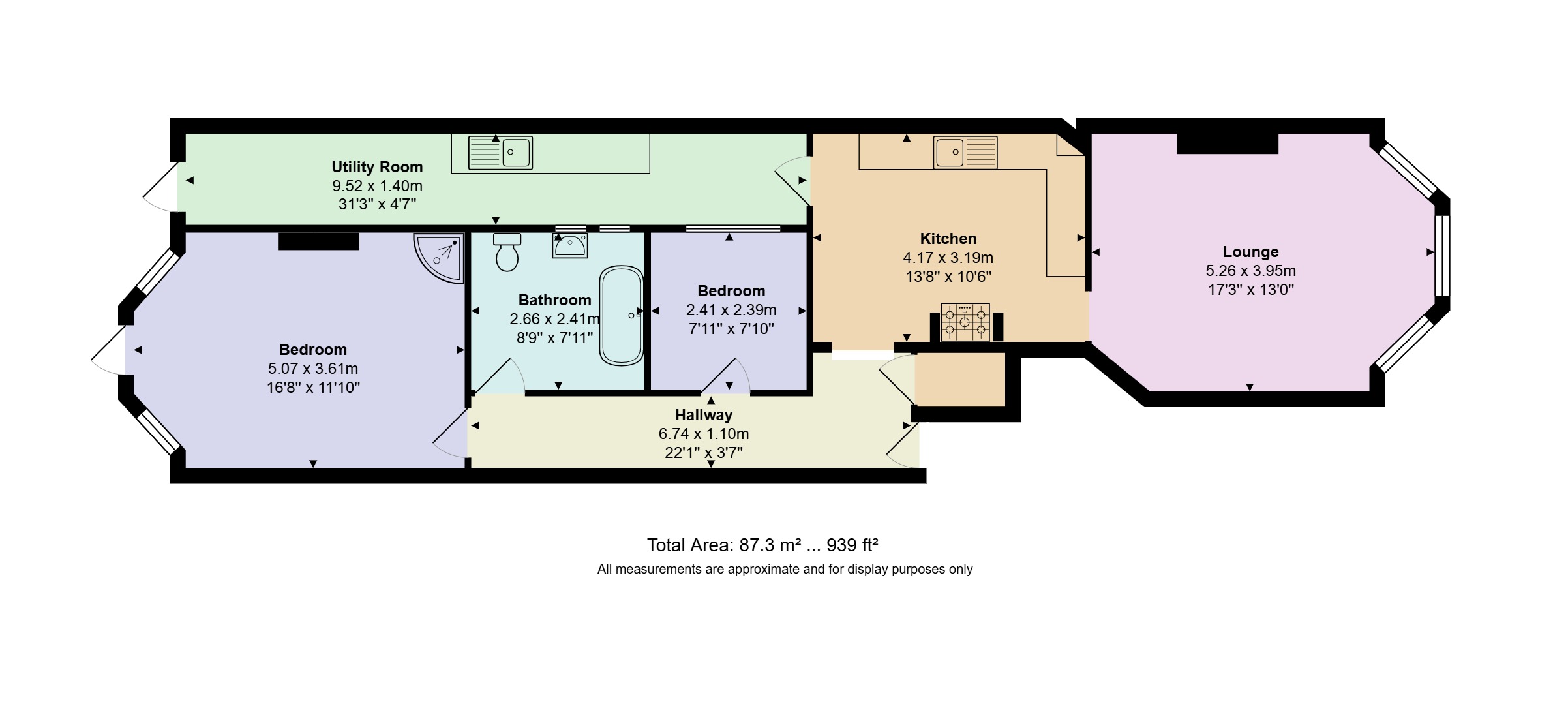 Flat 1, 4, Fishermans Avenue, Bournemouth floorplan