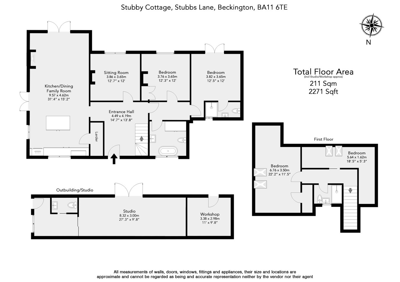 Stubby Cottage, Stubbs Lane, Frome floorplan