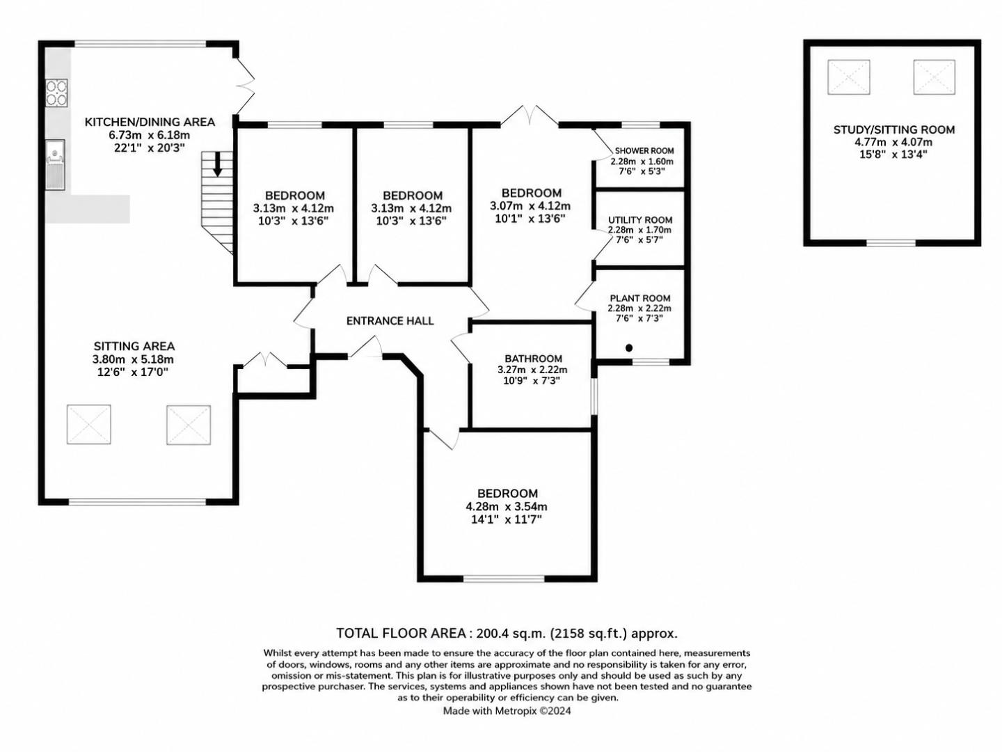 1, Bridgeleap Road, Bristol floorplan
