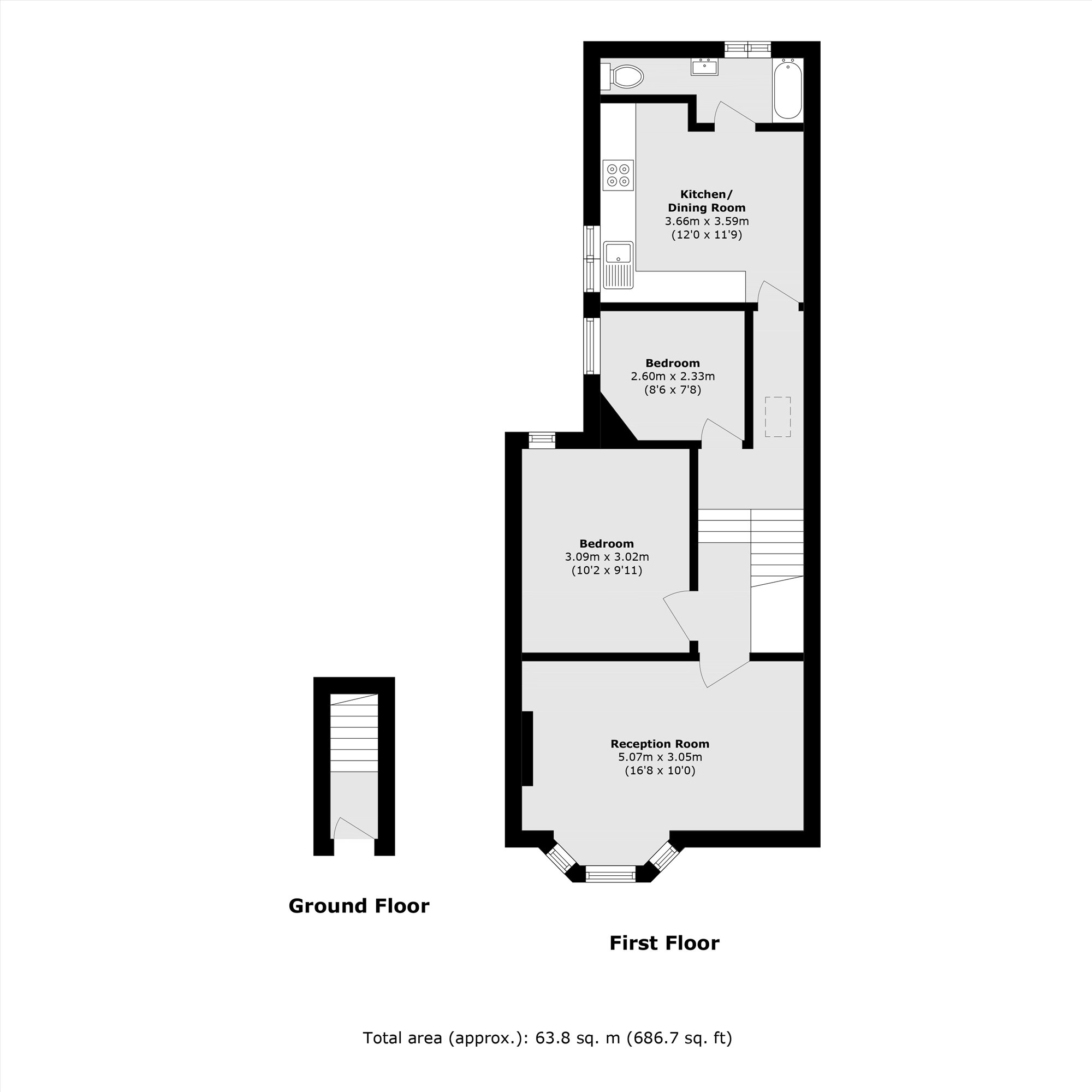 73, Davis Road, London floorplan