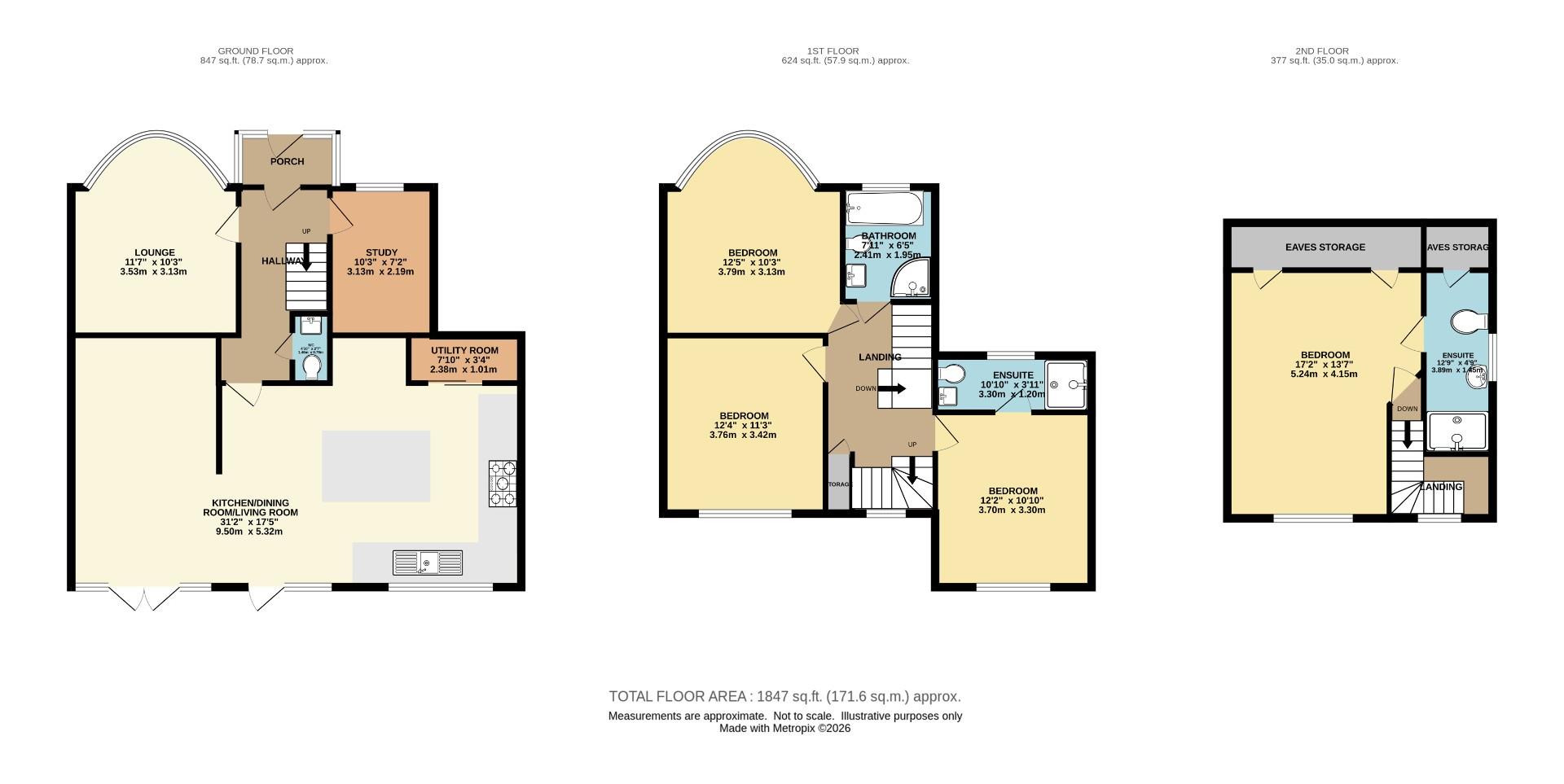 41, Royle Green Road, Northenden floorplan