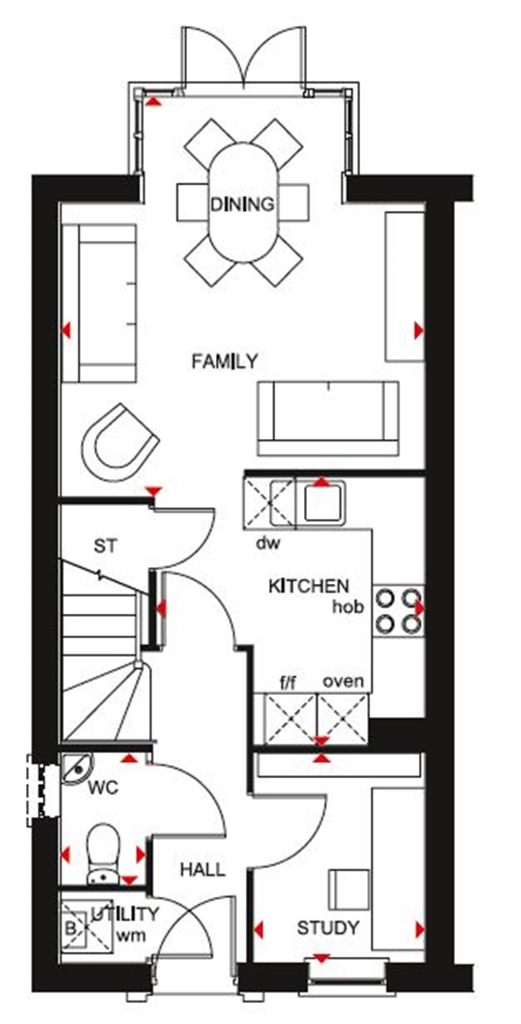 "Greenwood" at Dryleaze, Yate, Bristol BS37, 3 bedroom semidetached
