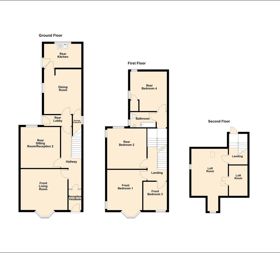 Mor Ewyn, Beach Parade, Aberaeron floorplan
