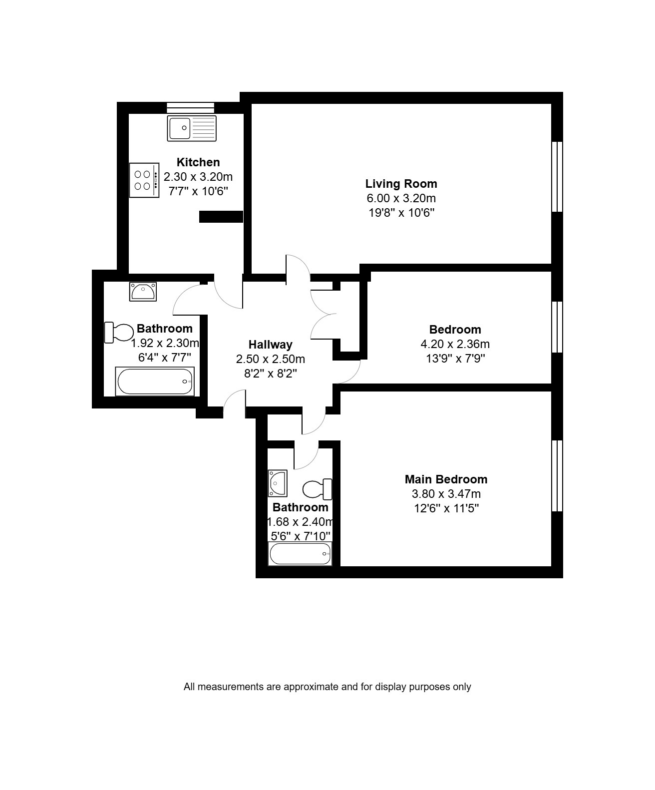 Flat 2, Fitzgerald Place, Beckenham floorplan