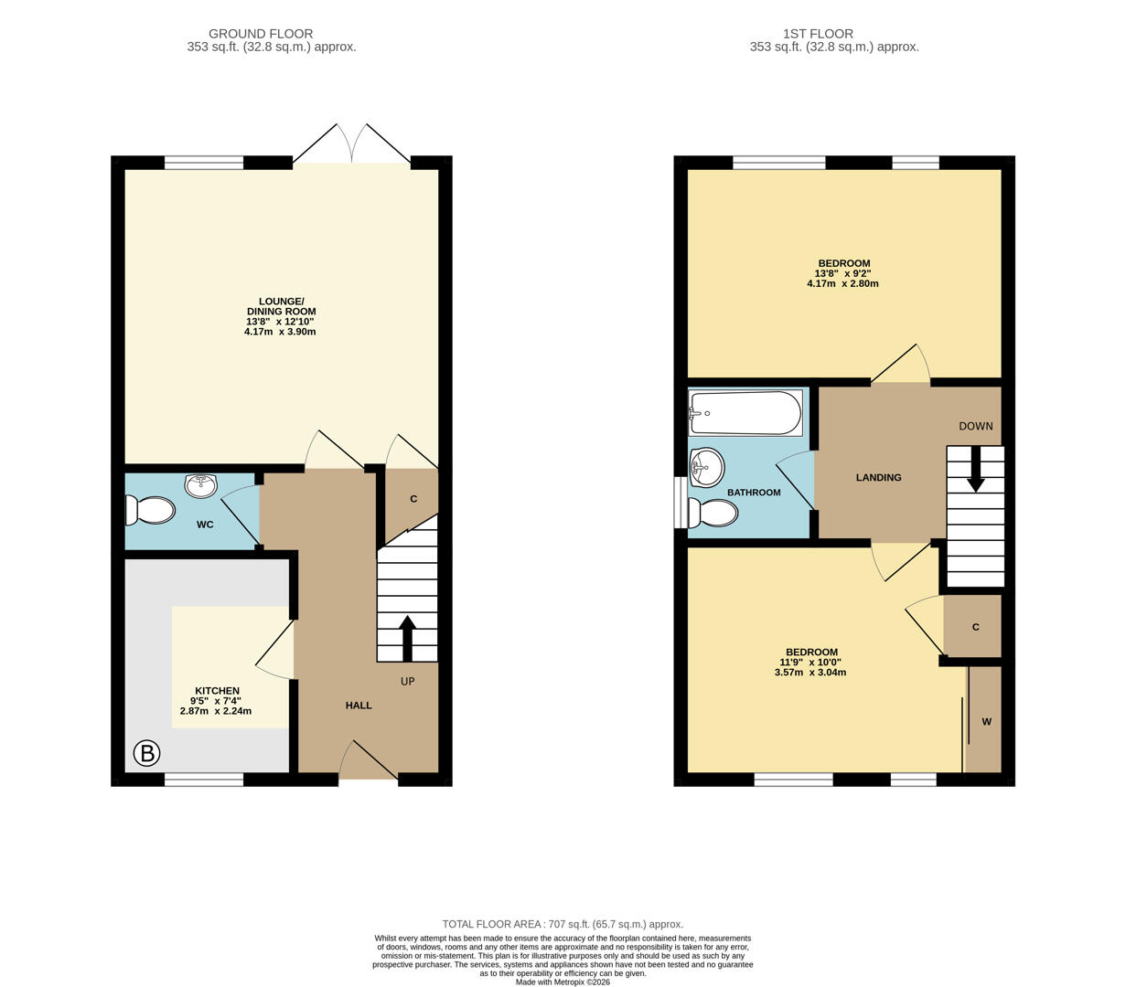 14, Dolly Tub Lane, Nuneaton floorplan