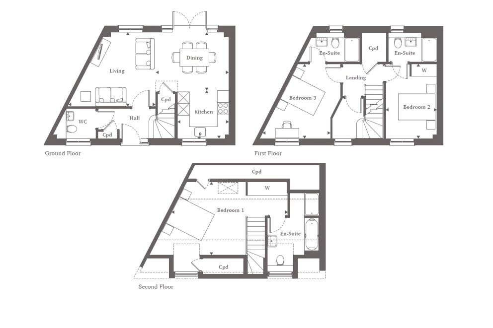 Plot 18 Moorfield Mews,, Moor Lane, Surrey floorplan