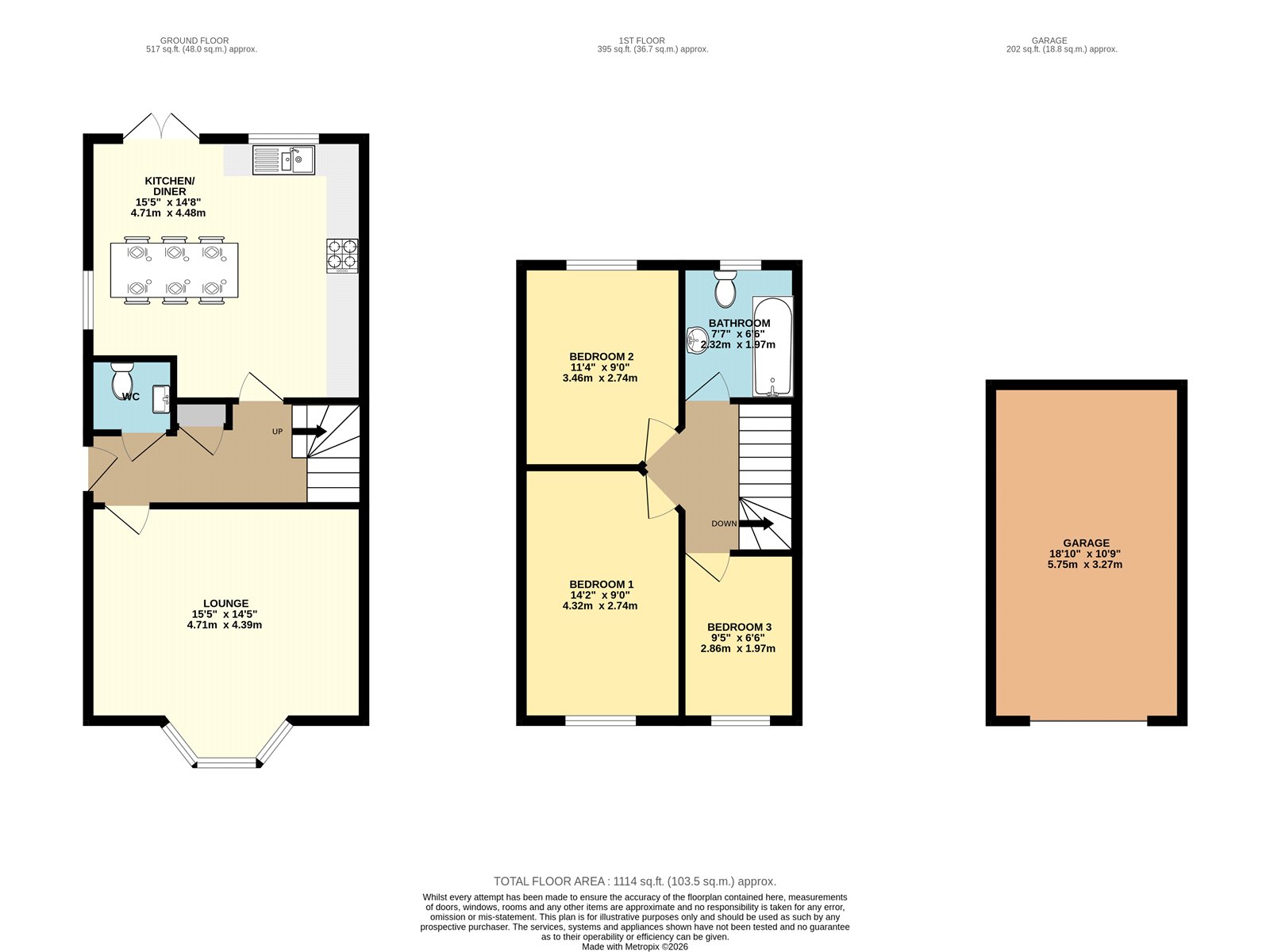 7, Acorn Close, Grimsby floorplan