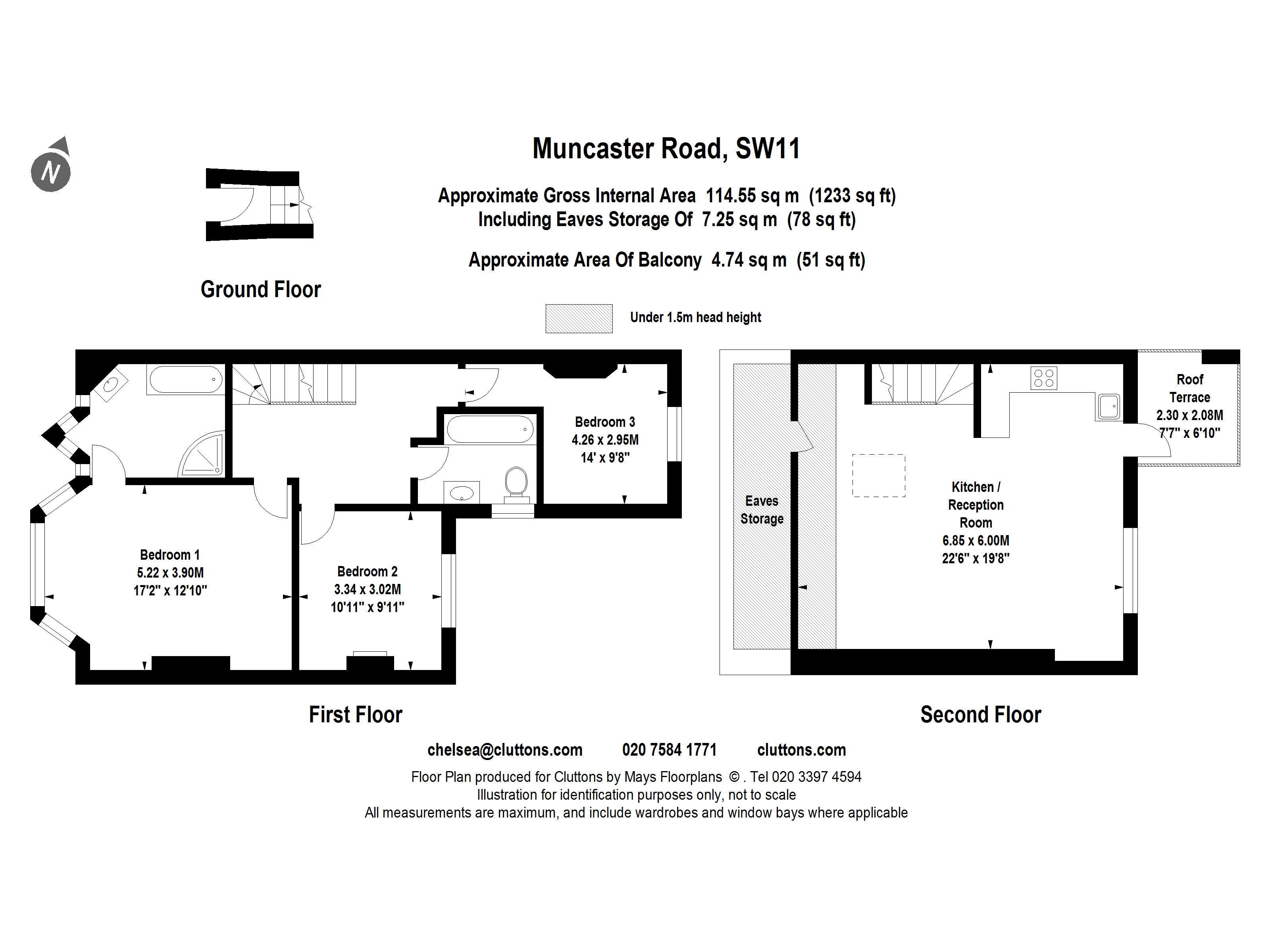 7b, Muncaster Road, London floorplan