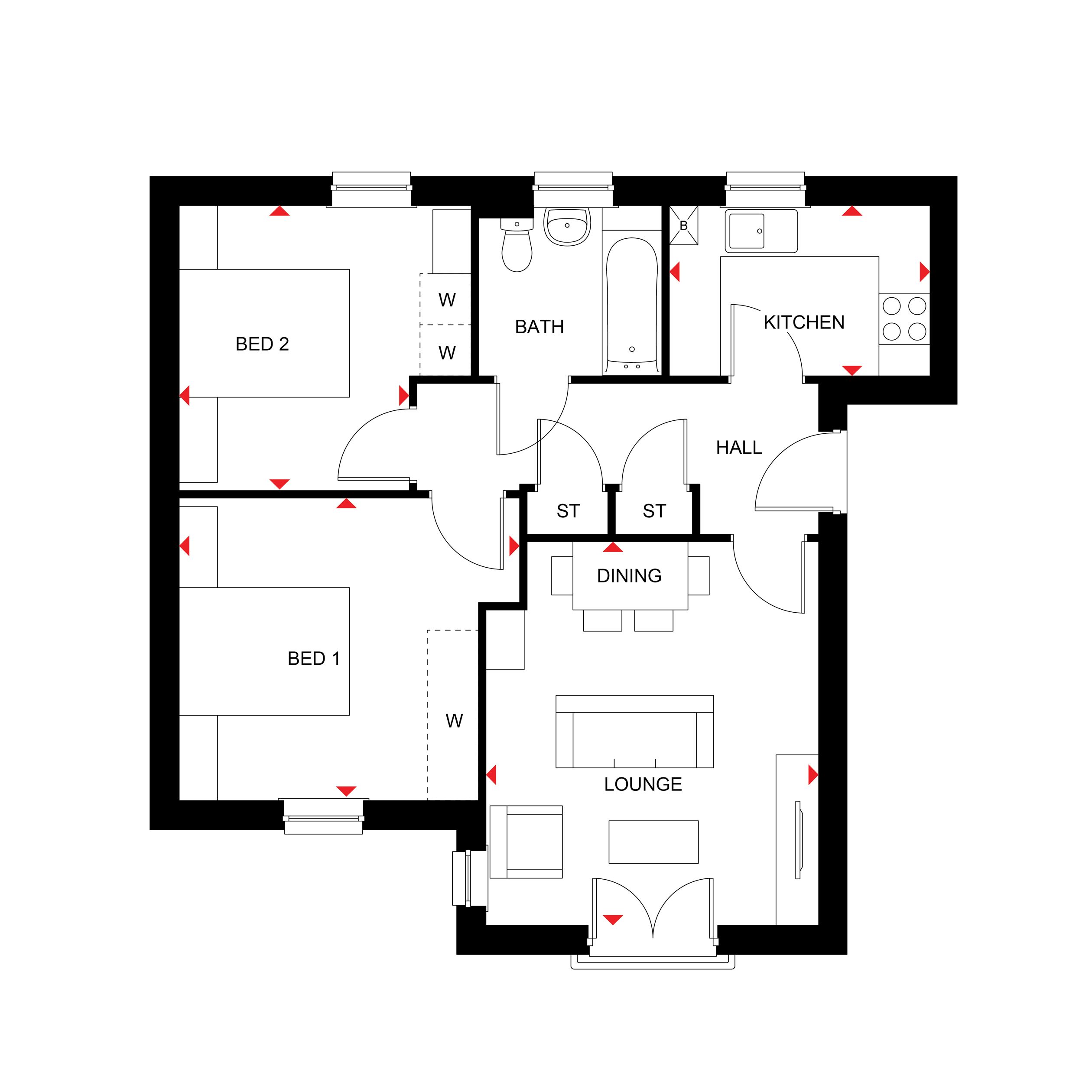 H7973240, Walmersley Old Road, Walmersley floorplan