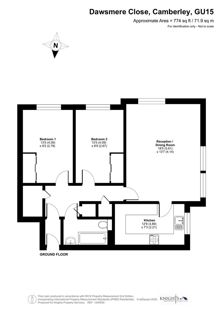 48, Dawsmere Close, Camberley floorplan