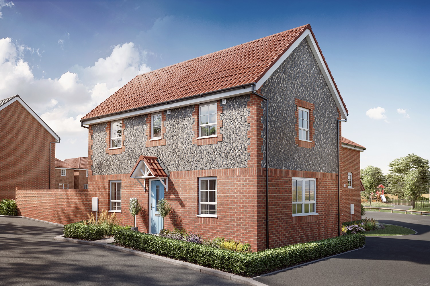 Property 1 of 7. CGI - External Front View Of The Martham