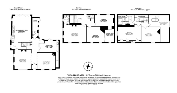 45, Gold Street, Tiverton floorplan